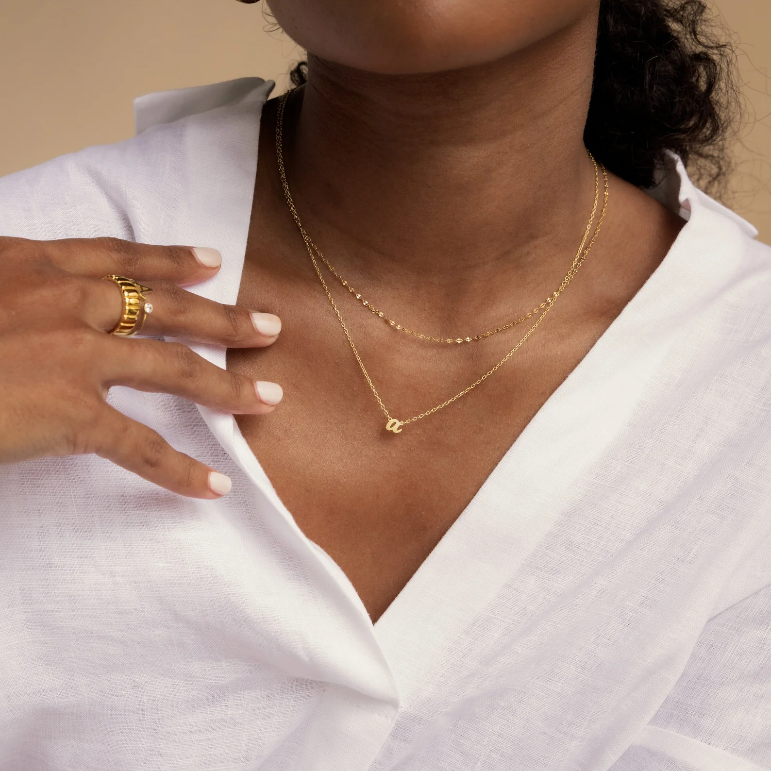 Grace Dainty Initial Necklace - Image 7