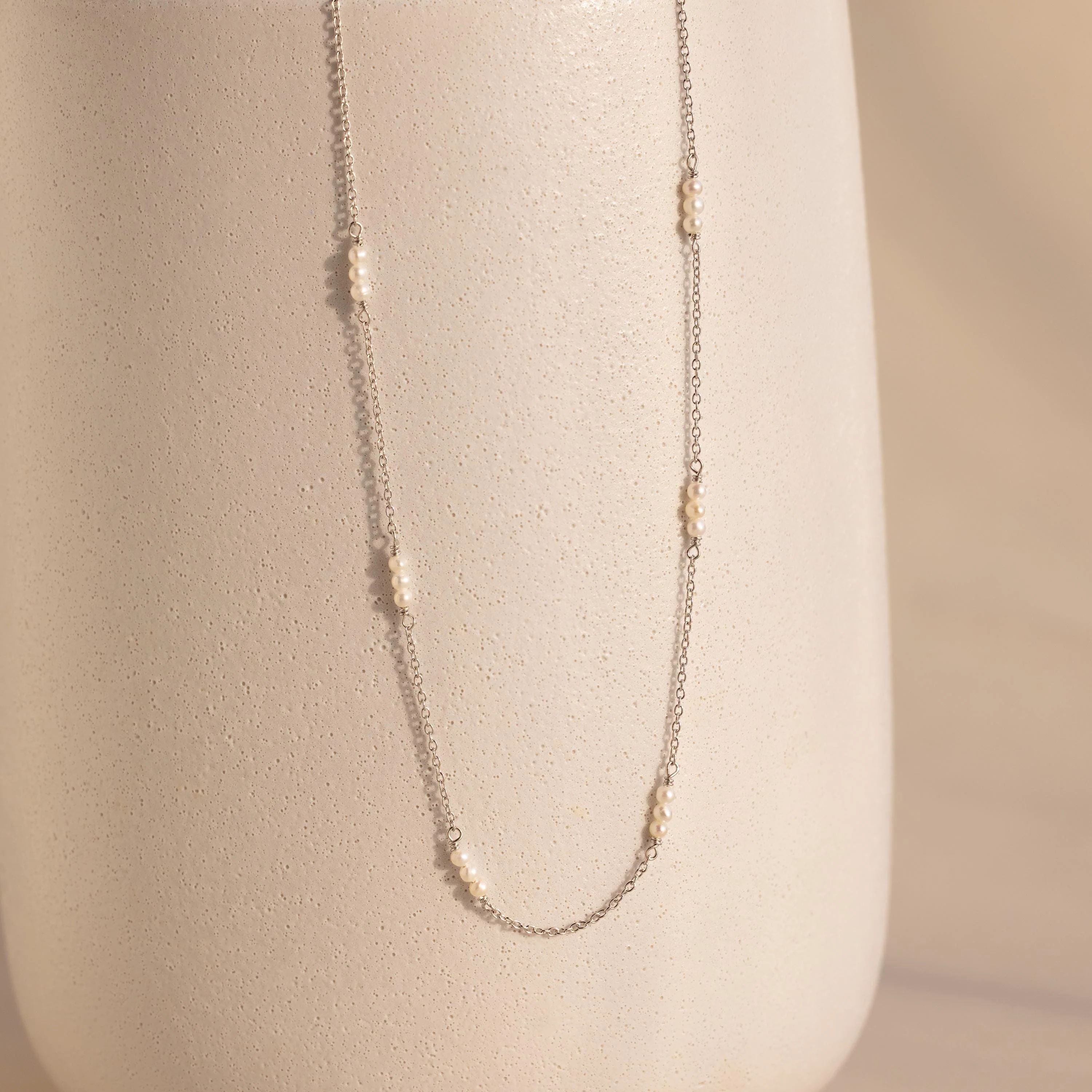 Hali Pearl Station Necklace - Image 8