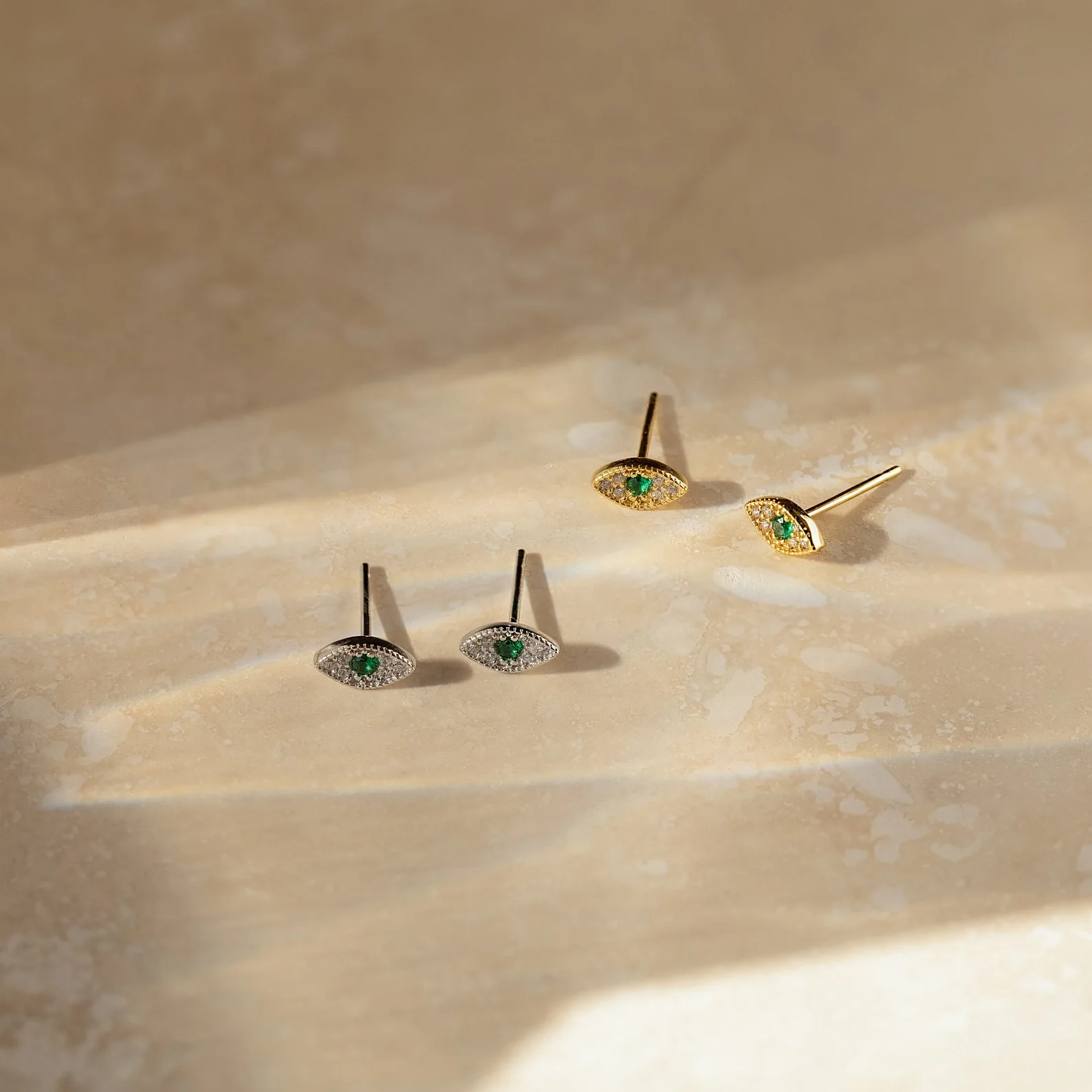 Haven Emerald Eye Studs - Image 6