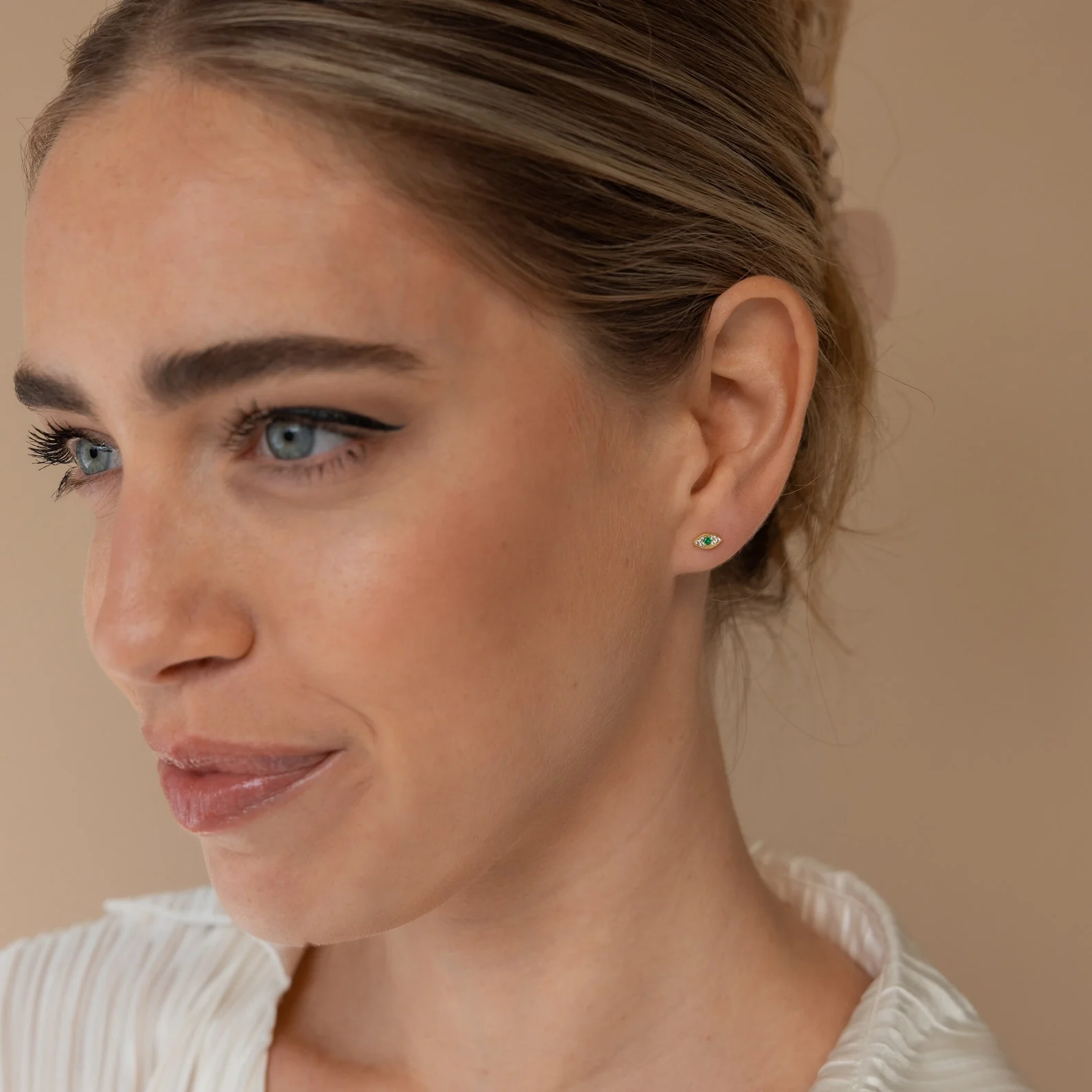 Haven Emerald Eye Studs - Image 8
