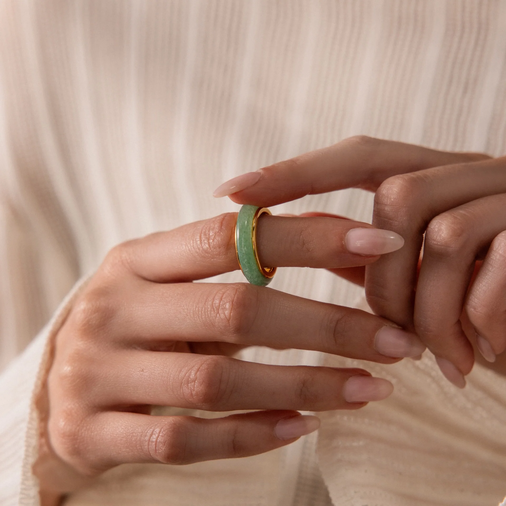 Haven Jade Spinner Ring - Image 2