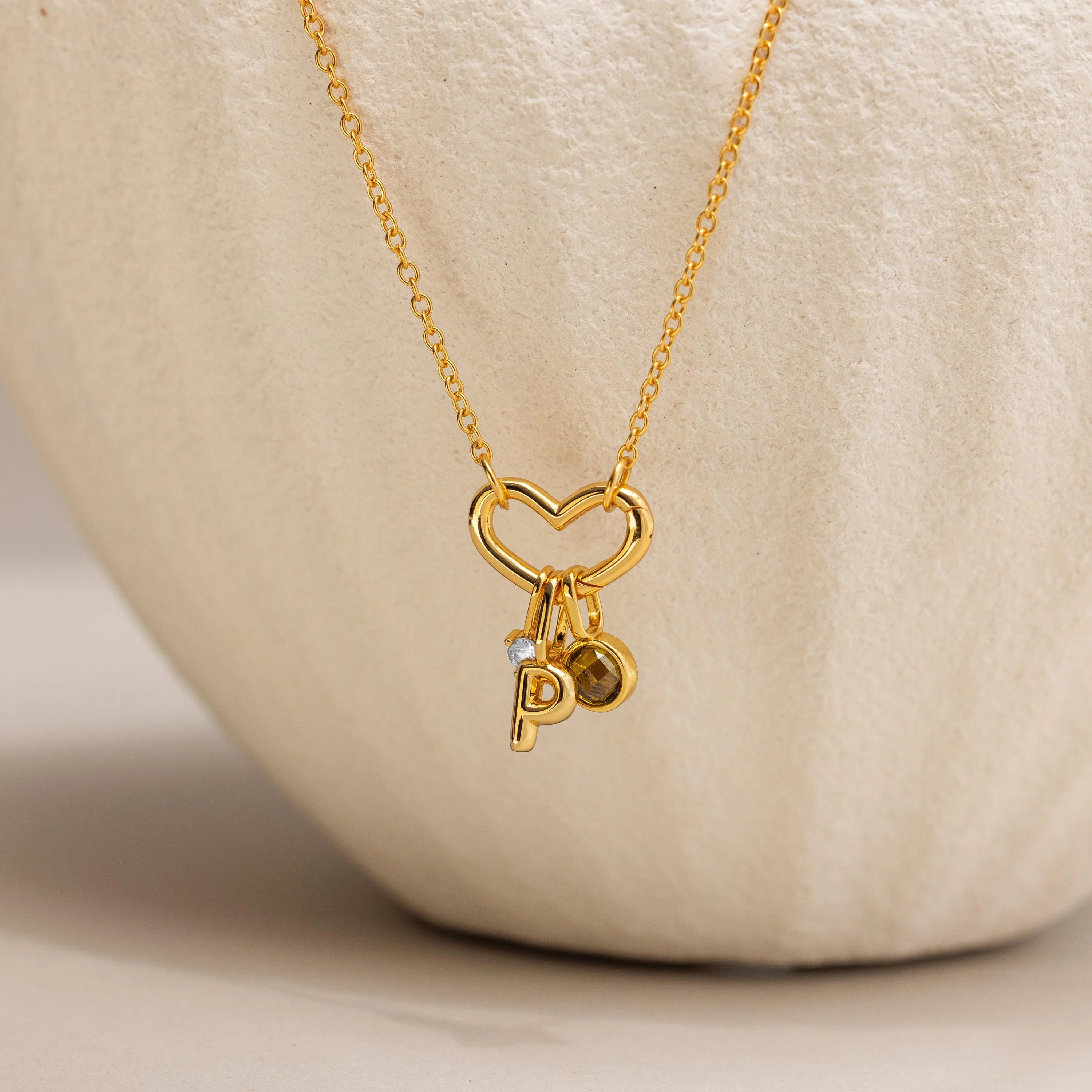 Heart Carabiner Set in 18K Gold - Image 3
