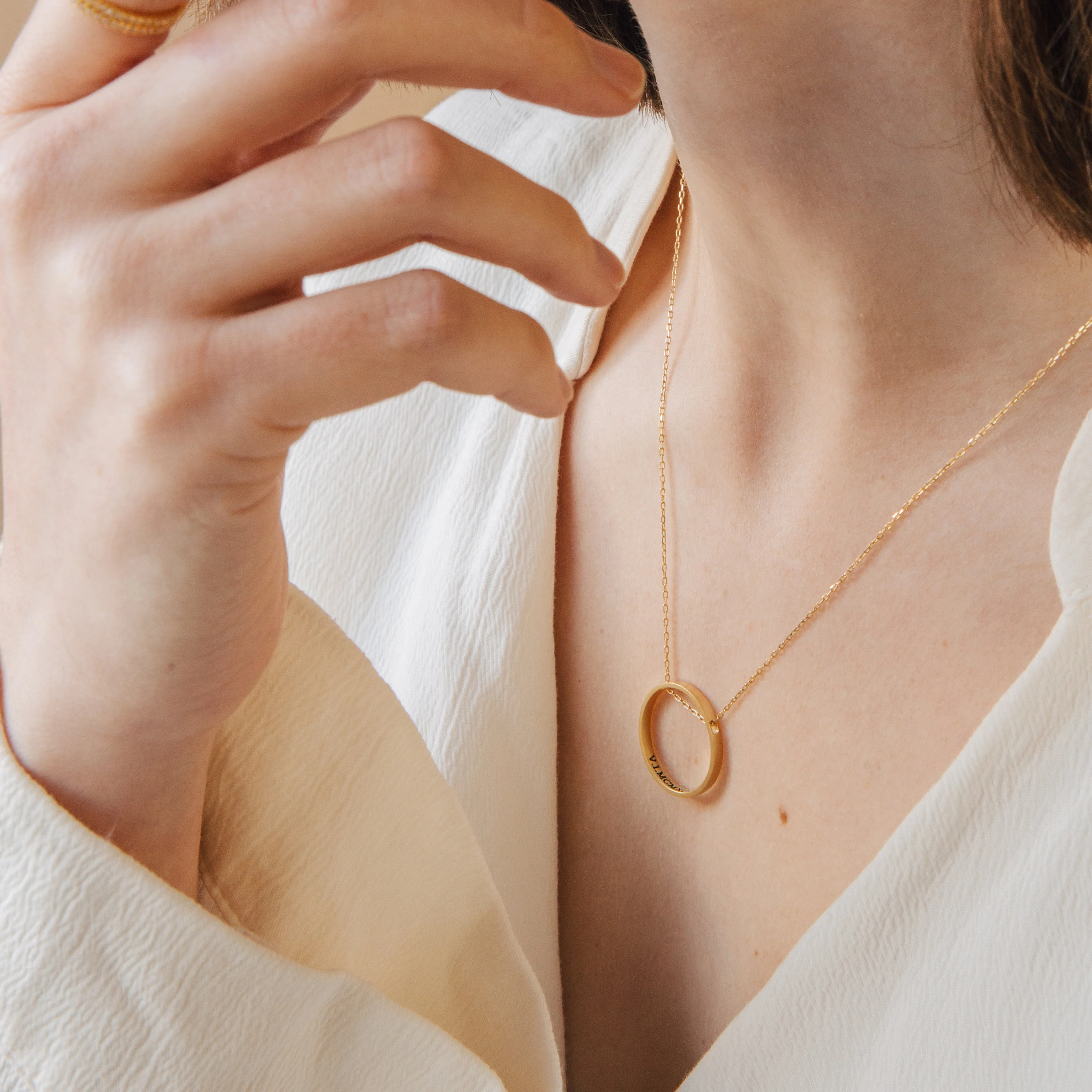 Inner Circle Necklace in 18K Gold - Image 5