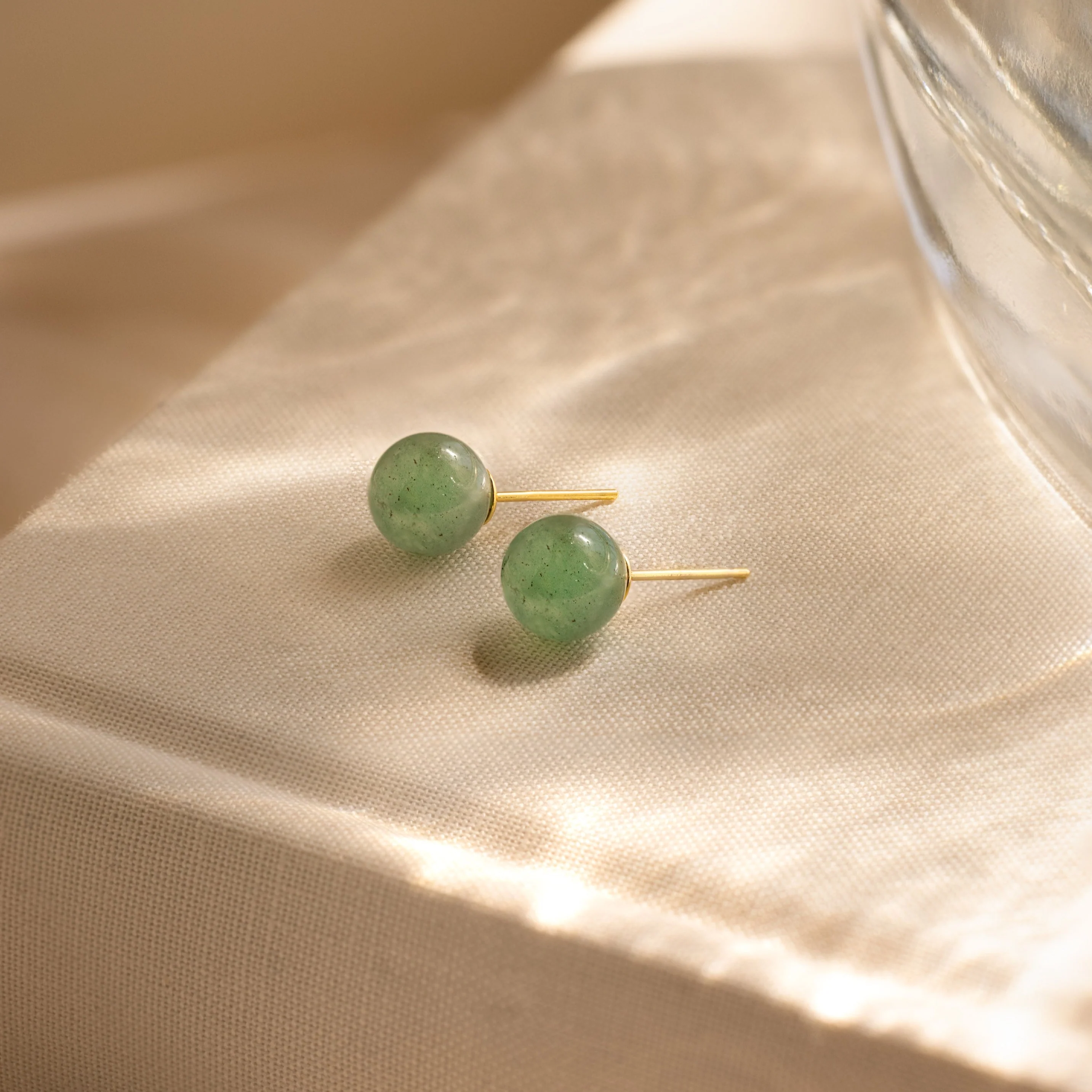 Jade Bead Studs - Image 2