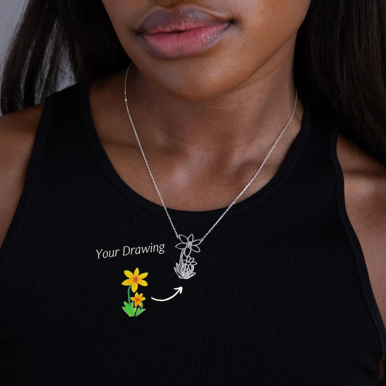 Kids Drawing Necklace - Image 2