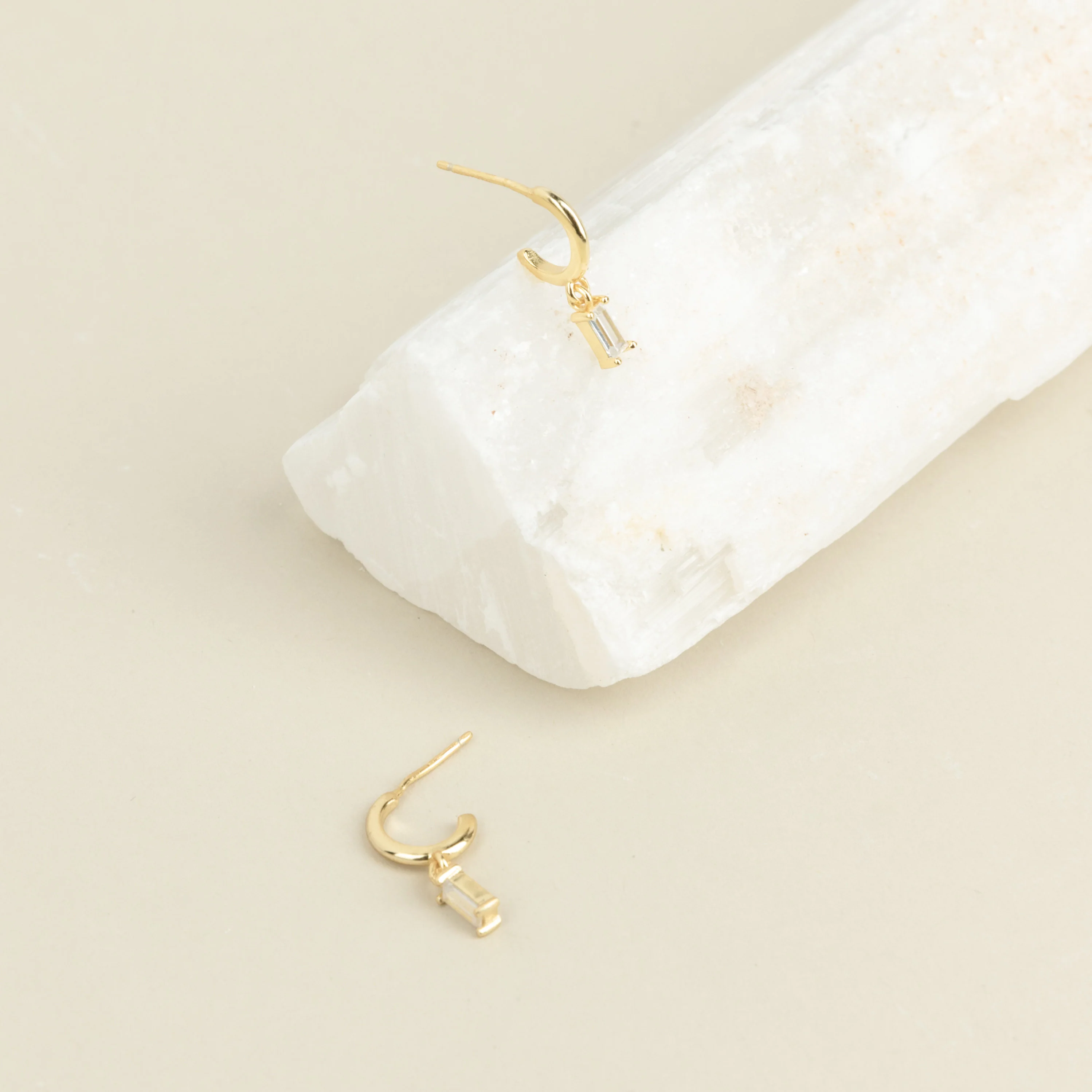 Lys Baguette Hoops - Image 5
