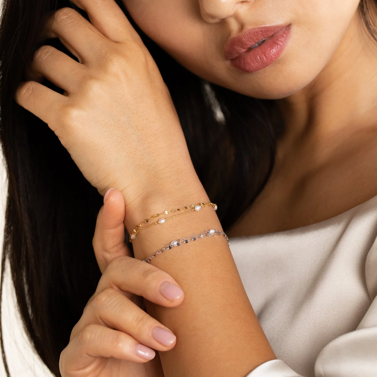 Magnolia Pearl Wrap Bracelet - Image 6