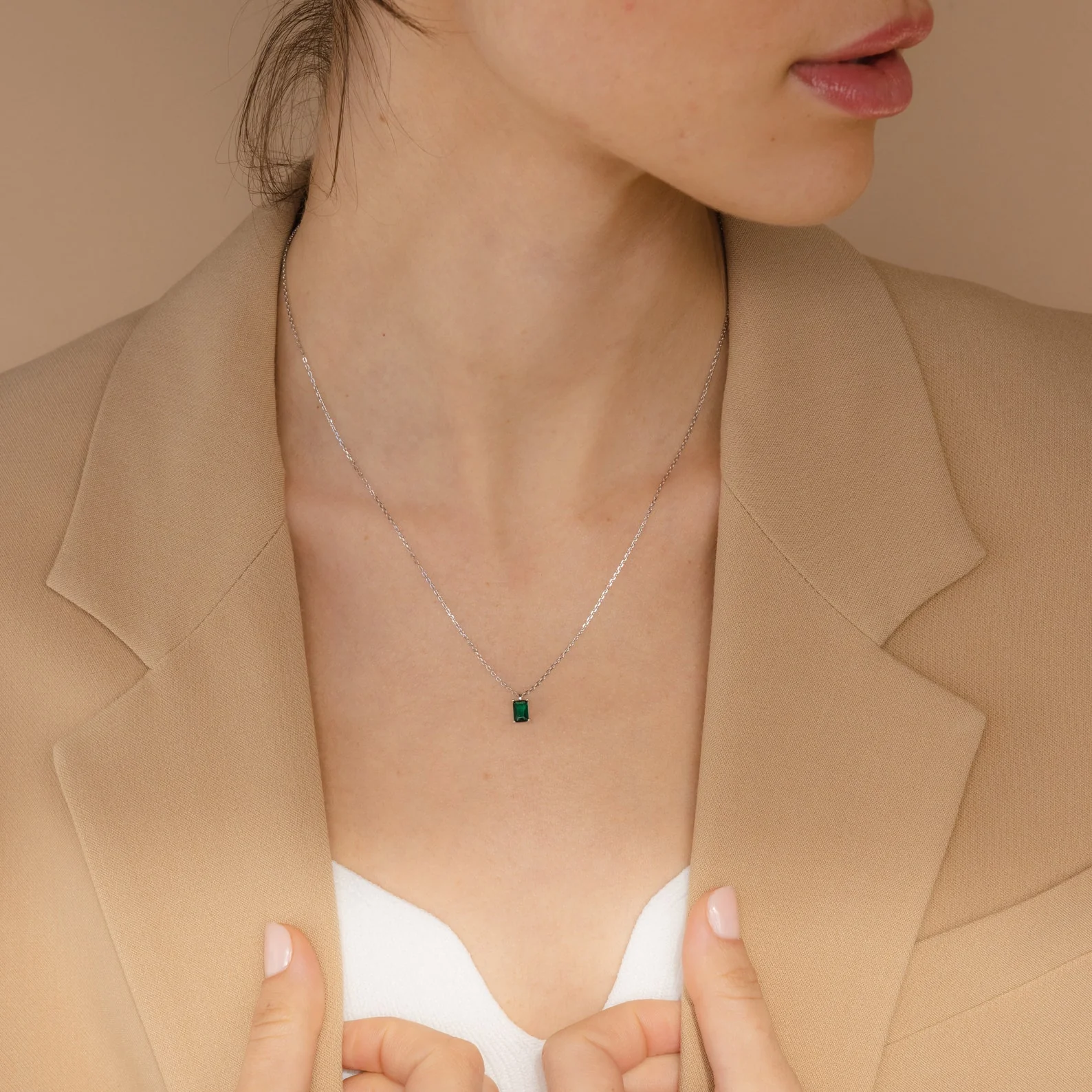 Maia Emerald Necklace - Image 6