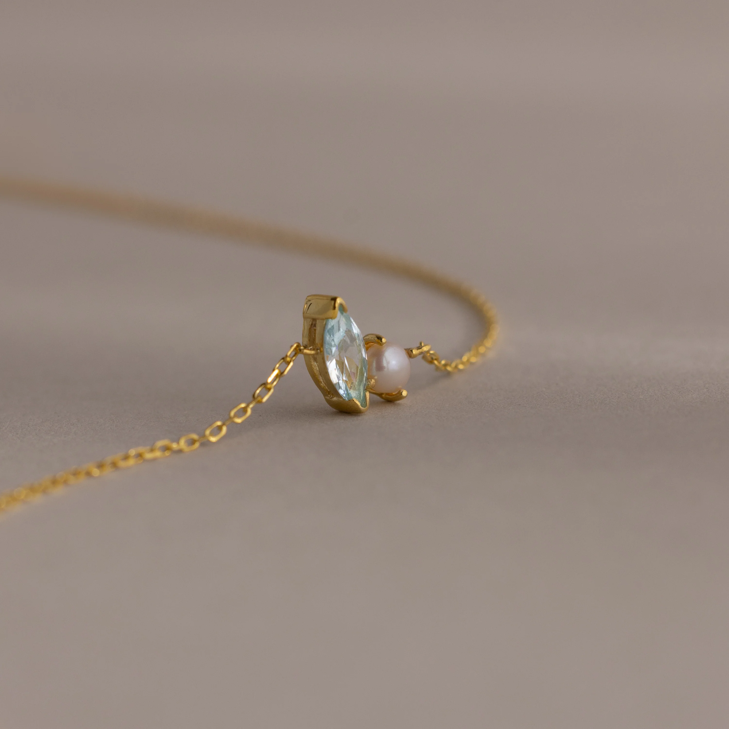 Marquise Amethyst & Pearl Bracelet - Image 3