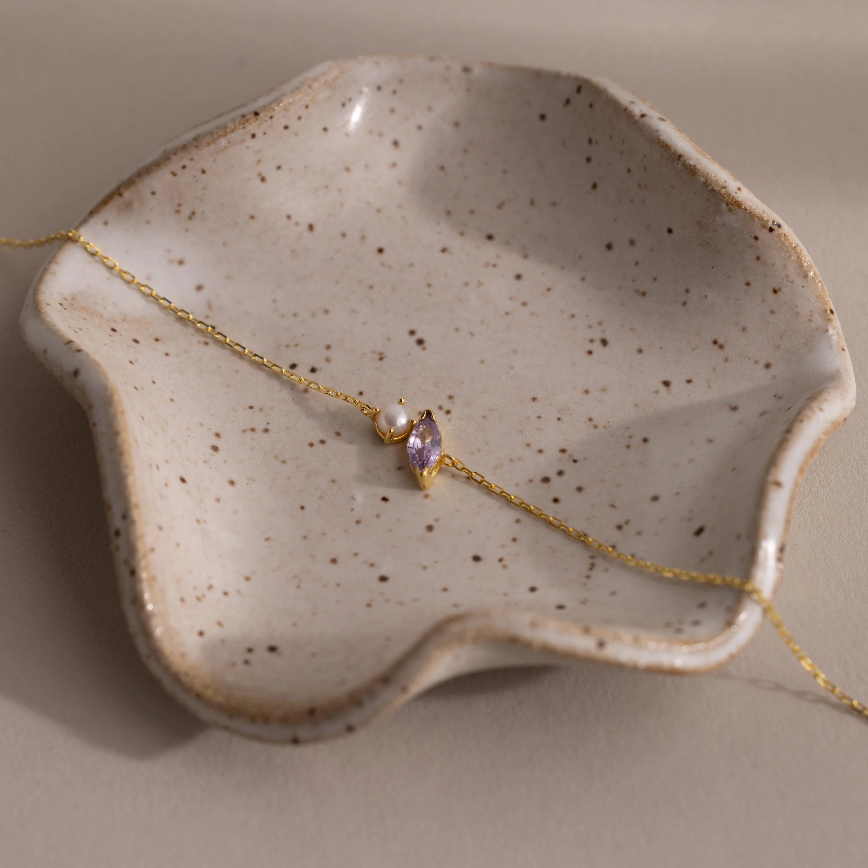 Marquise Alexandrite & Pearl Bracelet