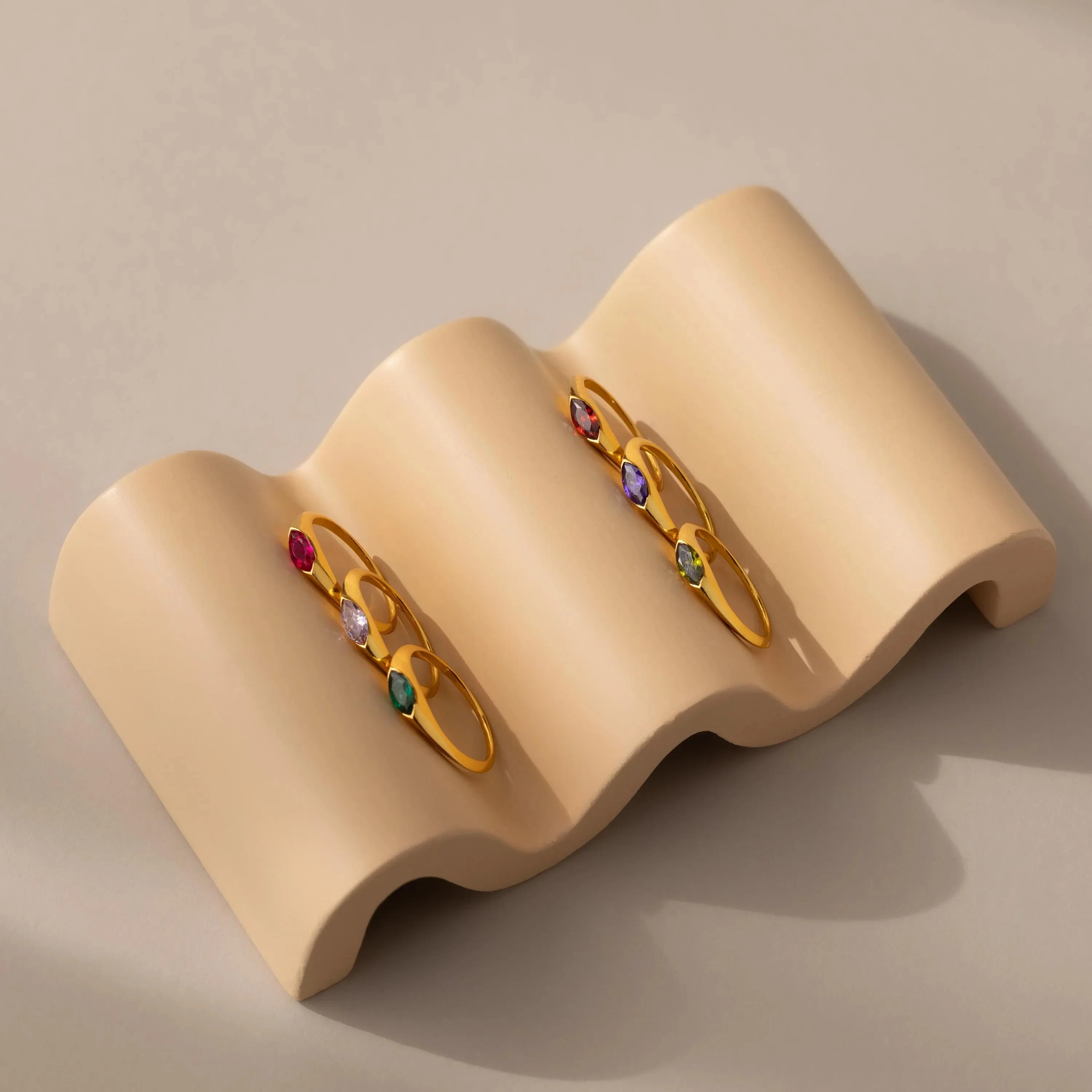Marquise Birthstone Signet Ring - Image 7