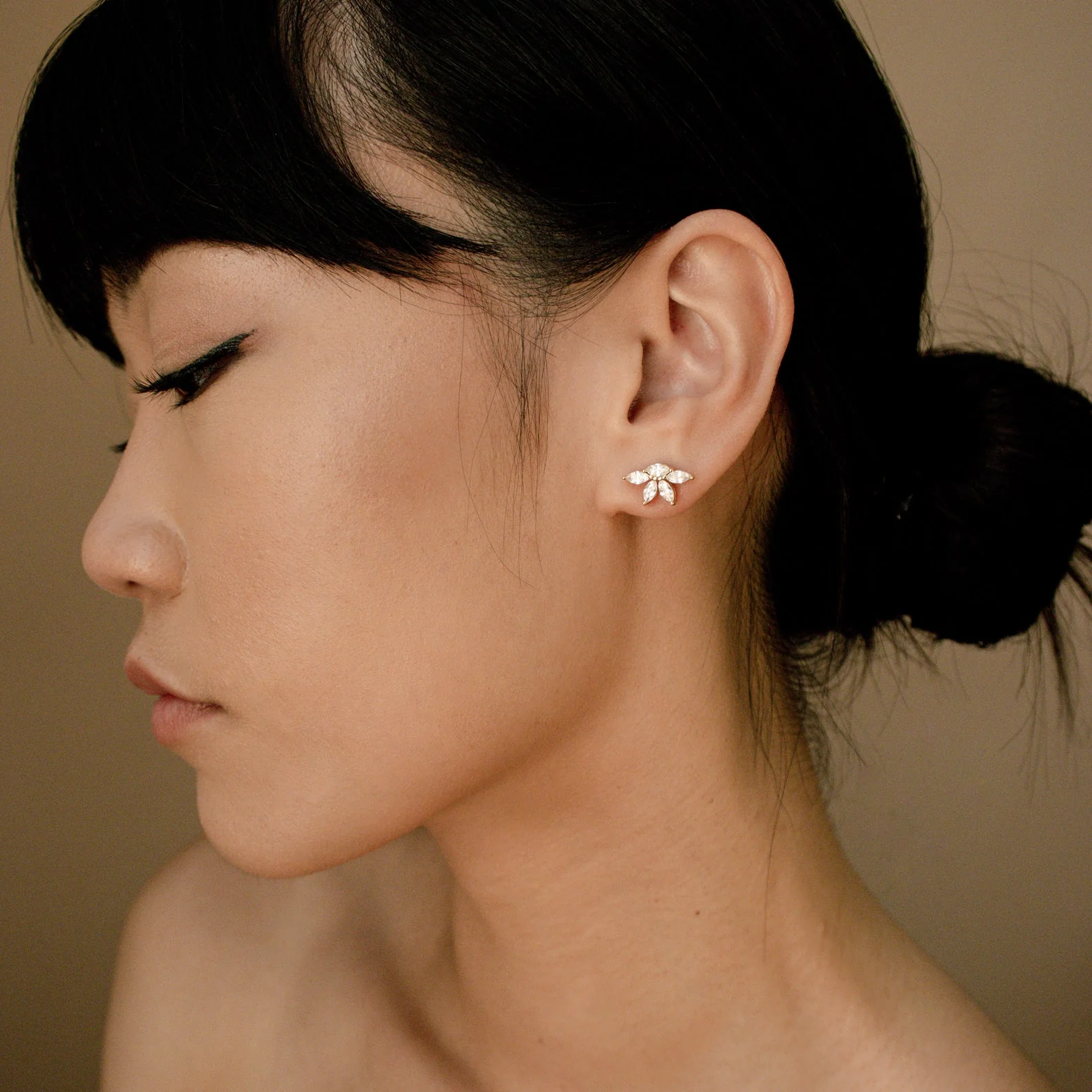 Marquise Diamond Studs - Image 3
