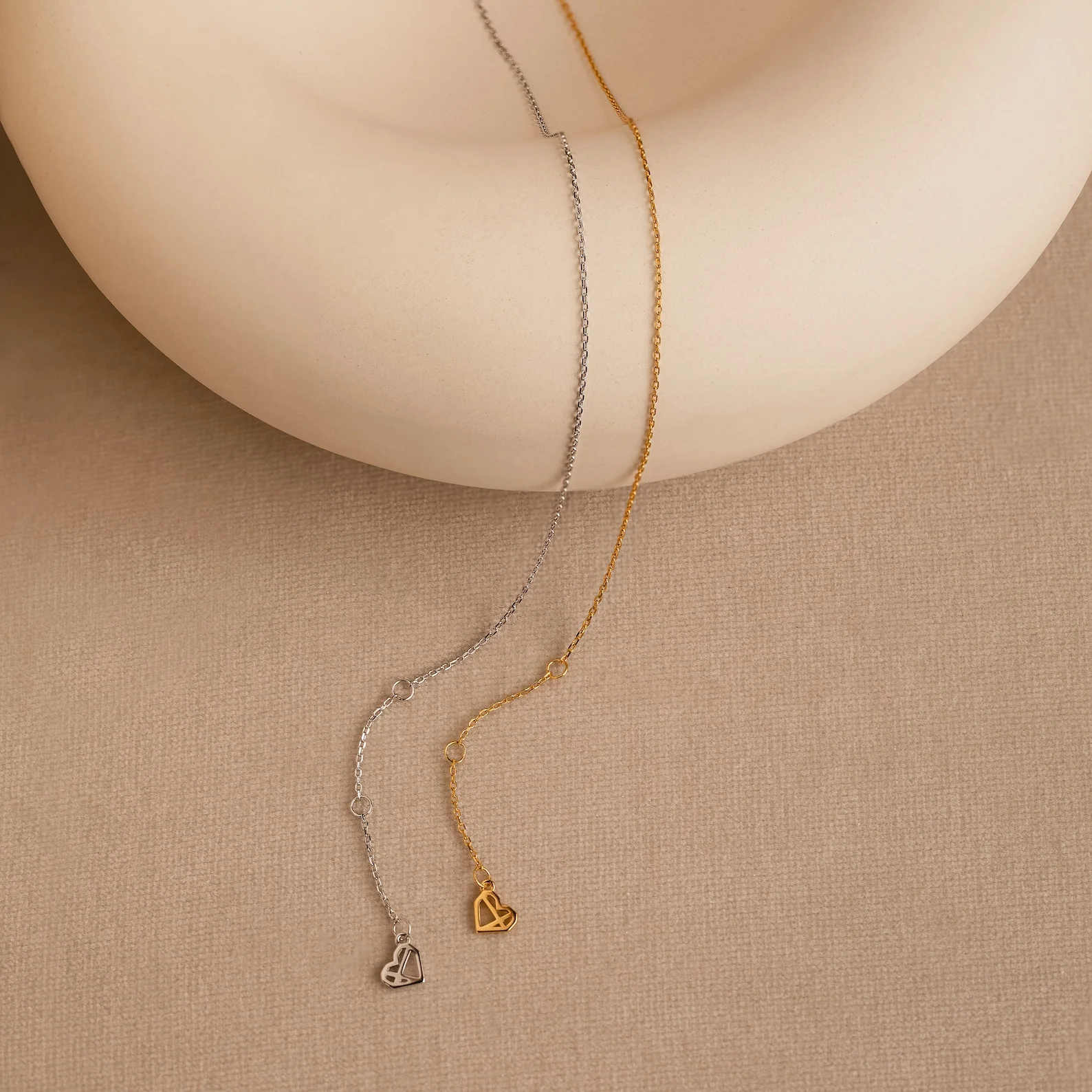 Micro Rolo Chain Anklet in Silver - Image 6