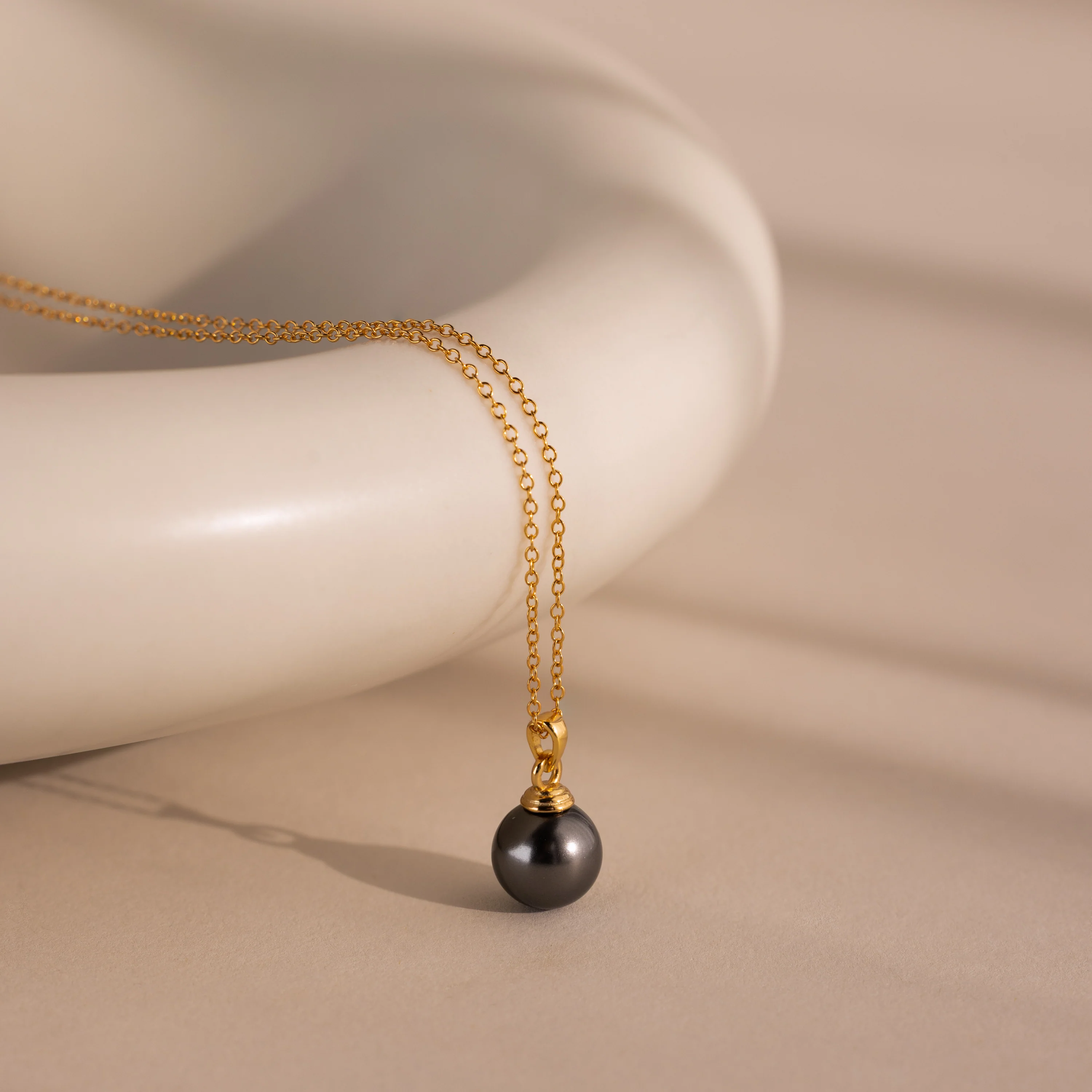 Midnight Pearl Necklace - Image 8