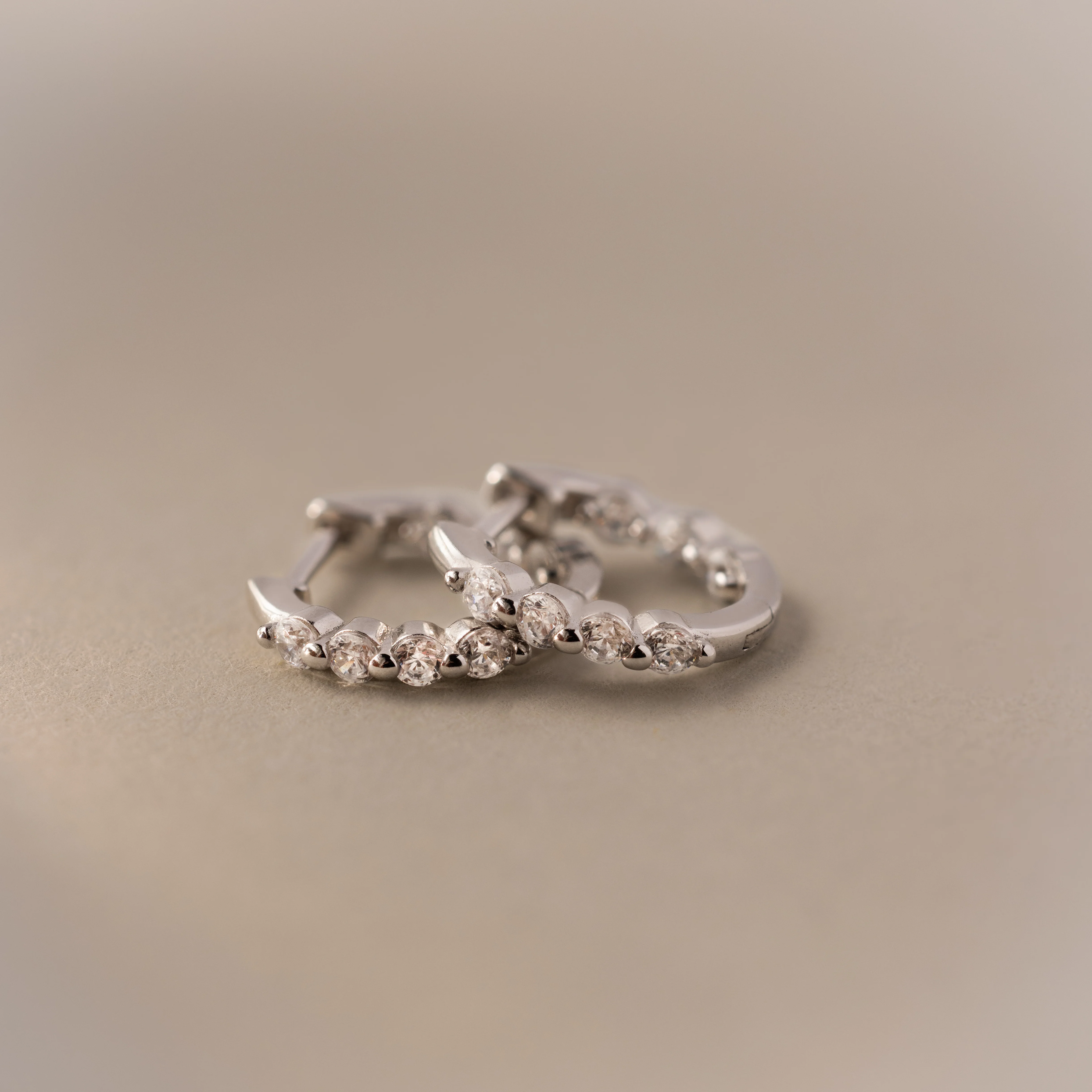 Mini Birthstone Beaded Huggies - Image 3