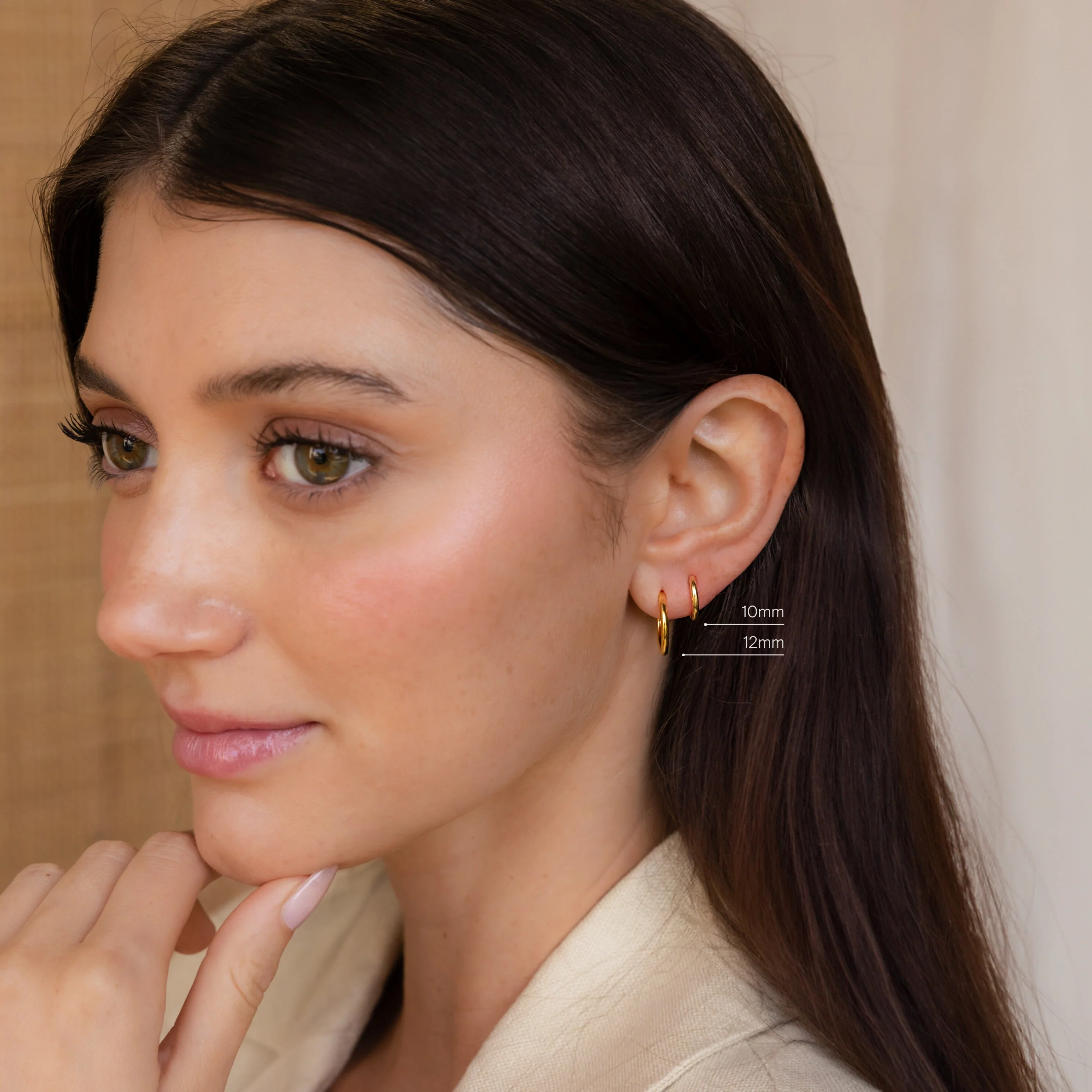Mini Bold Hoops - Image 2