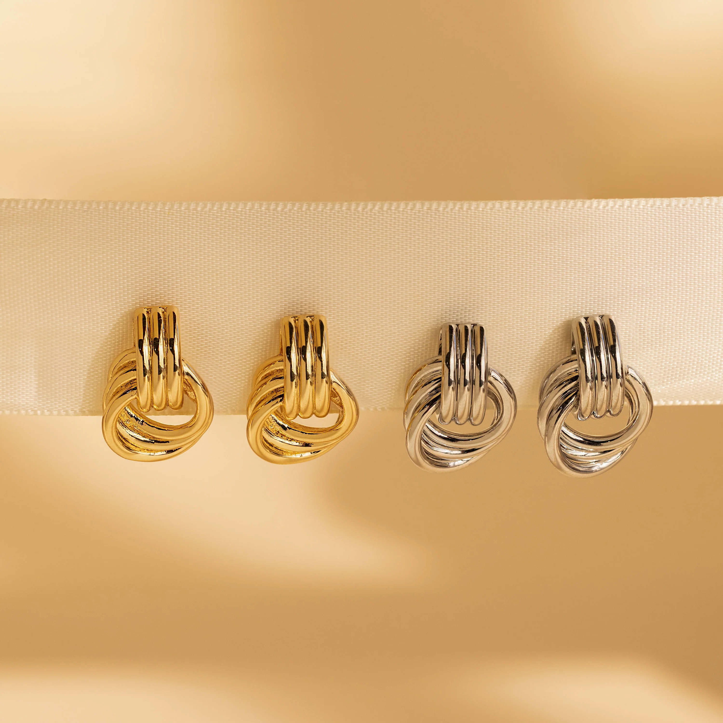 Mini Triple Knot Earrings - Image 7