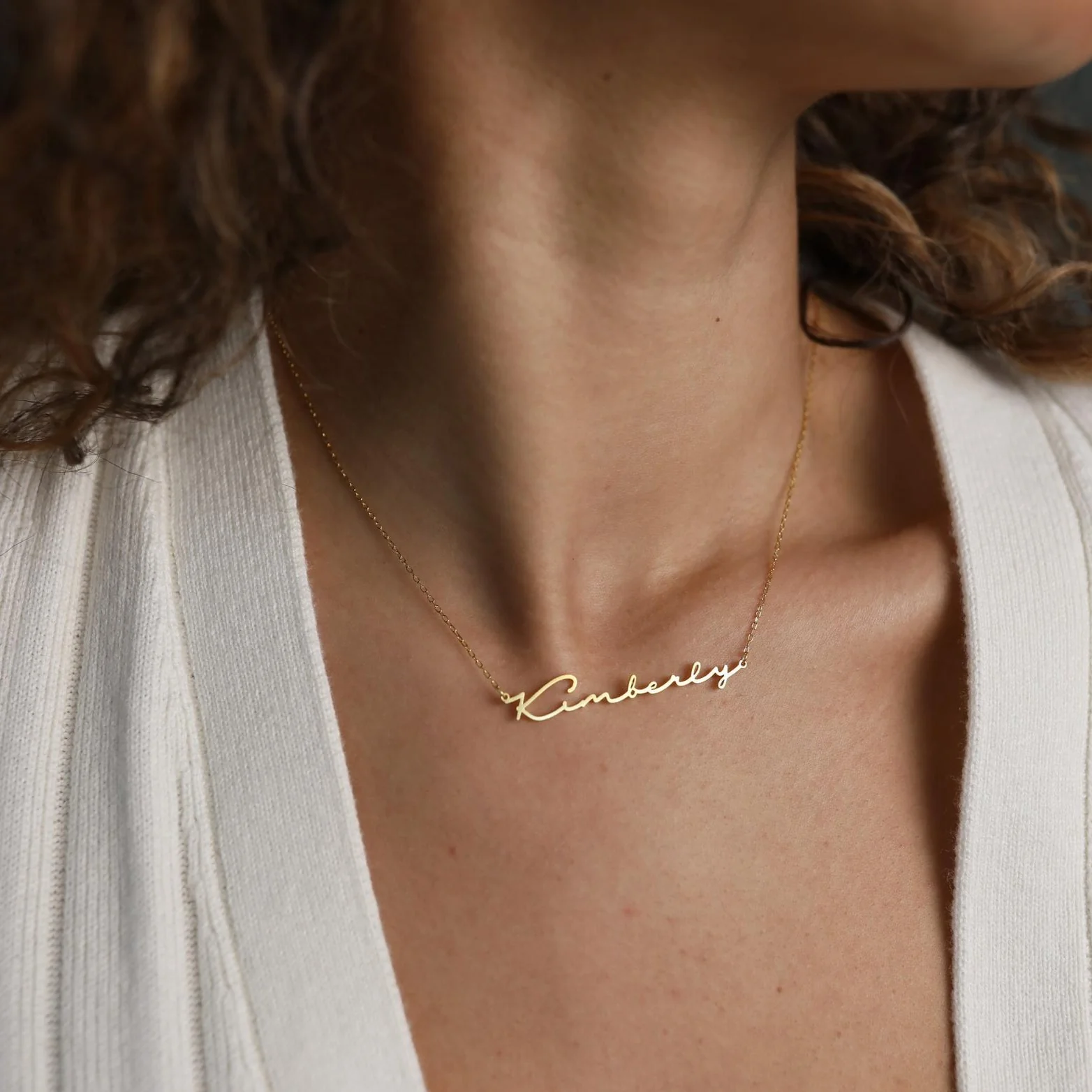 Minimal Name Necklace - Image 2