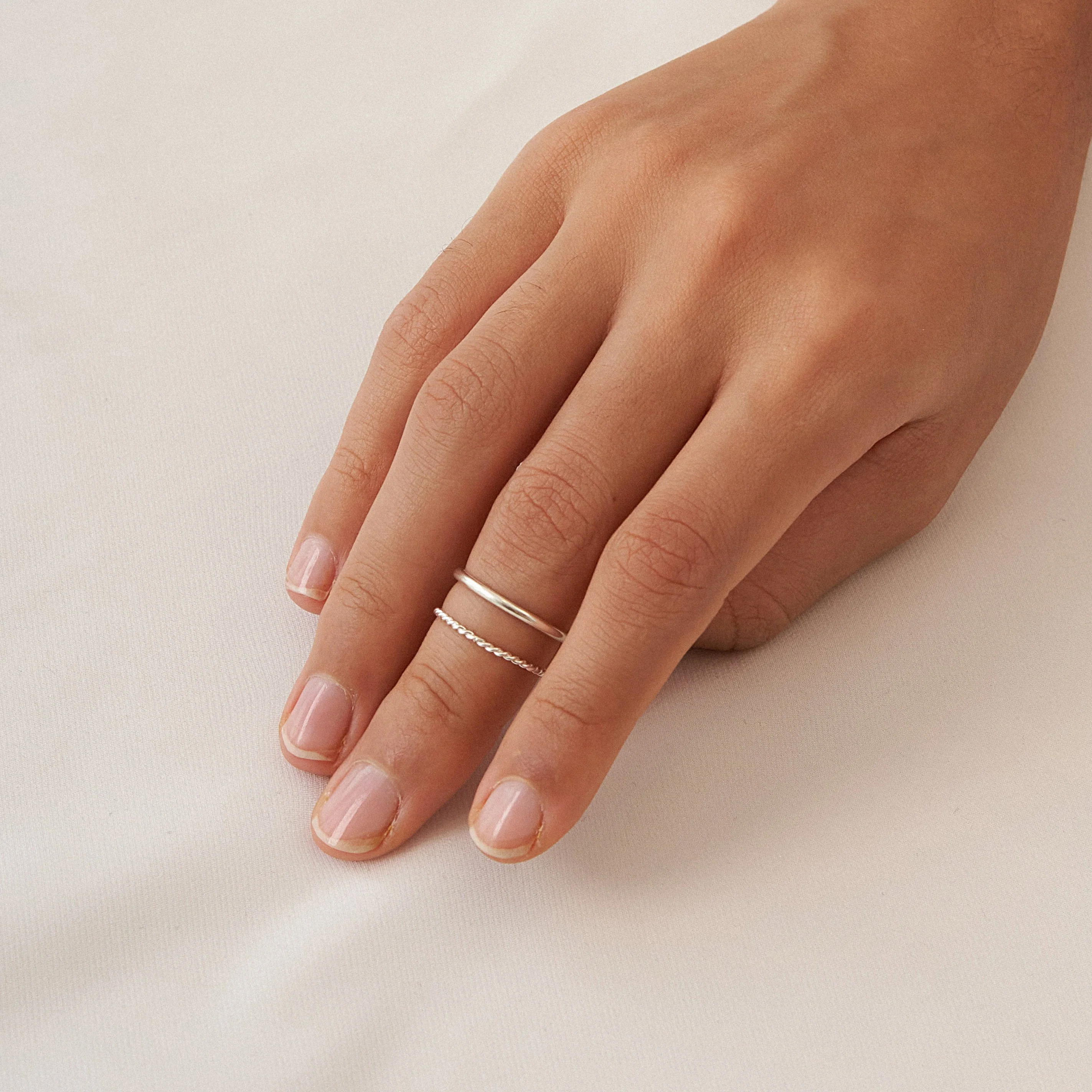 Minimalist Stacking Ring Set - Image 3