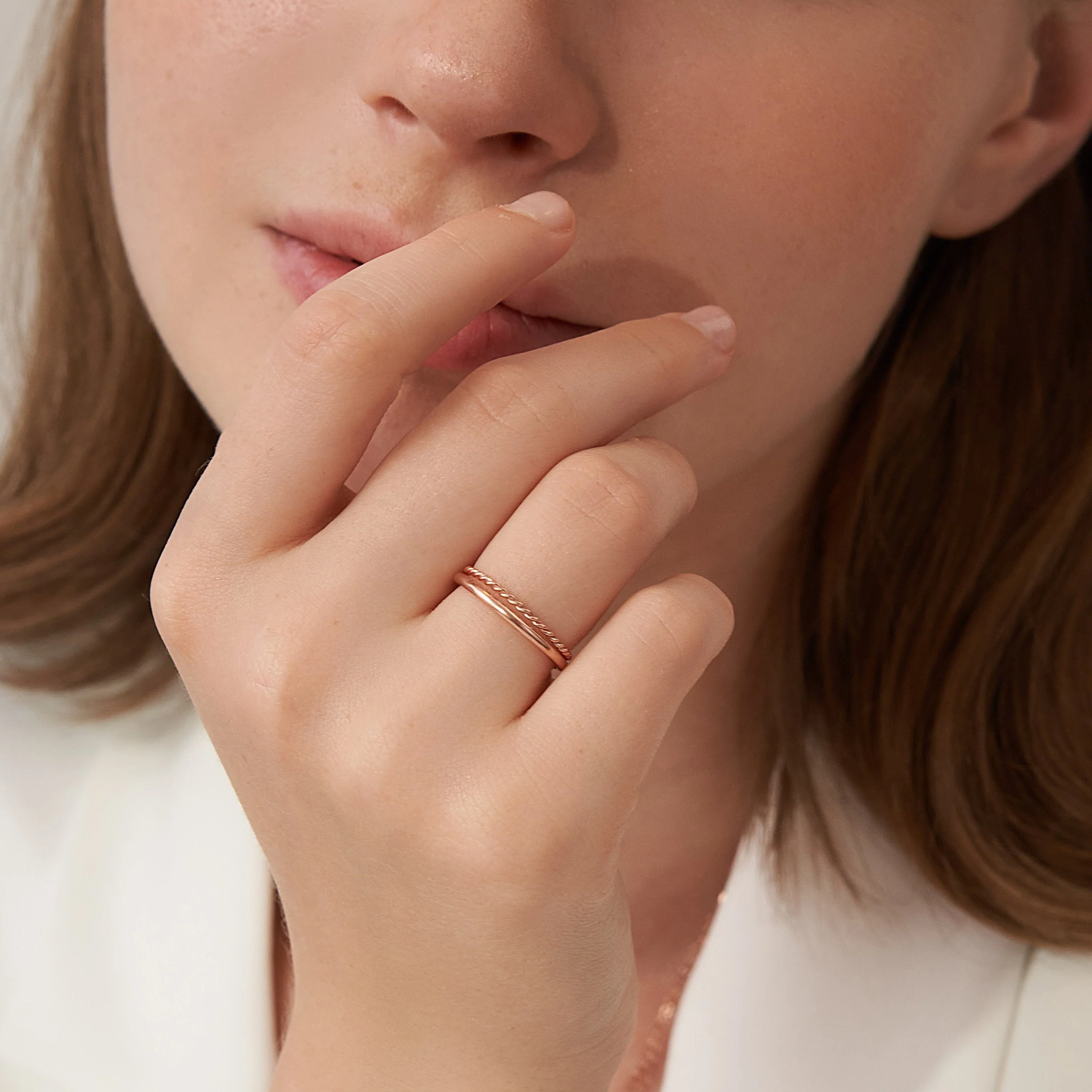 Minimalist Stacking Ring Set - Image 6