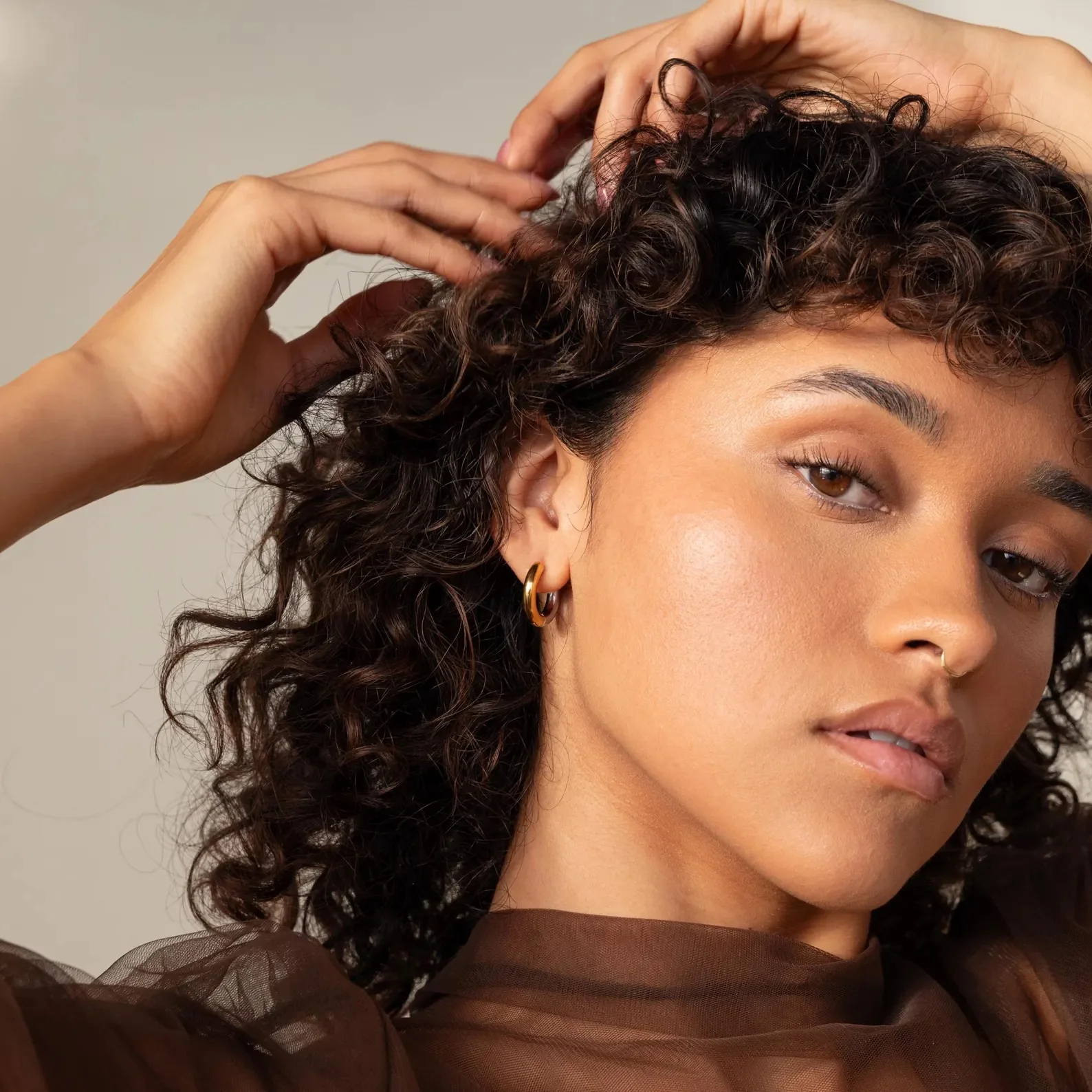 Mixed Metal Chunky Hoops - Image 6