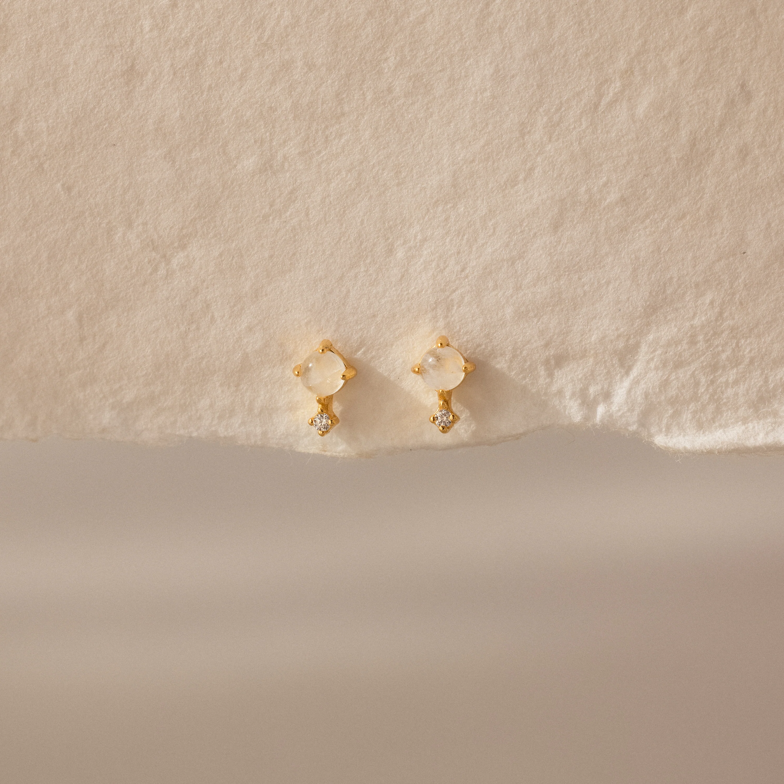 Moonstone Orbit Studs
