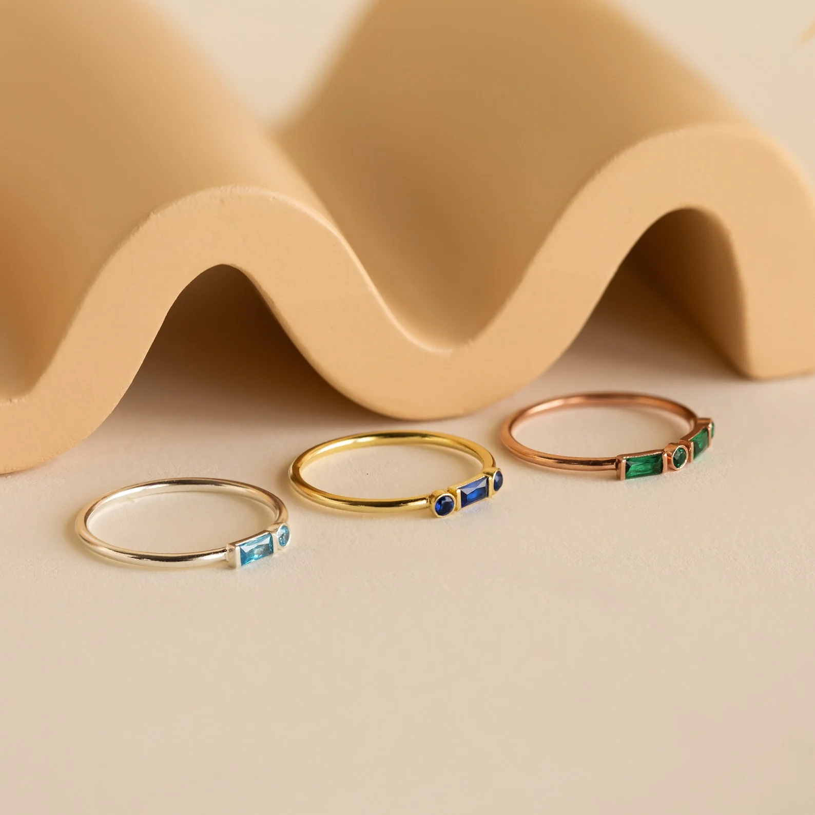 Morse Code Birthstone Ring - Image 3