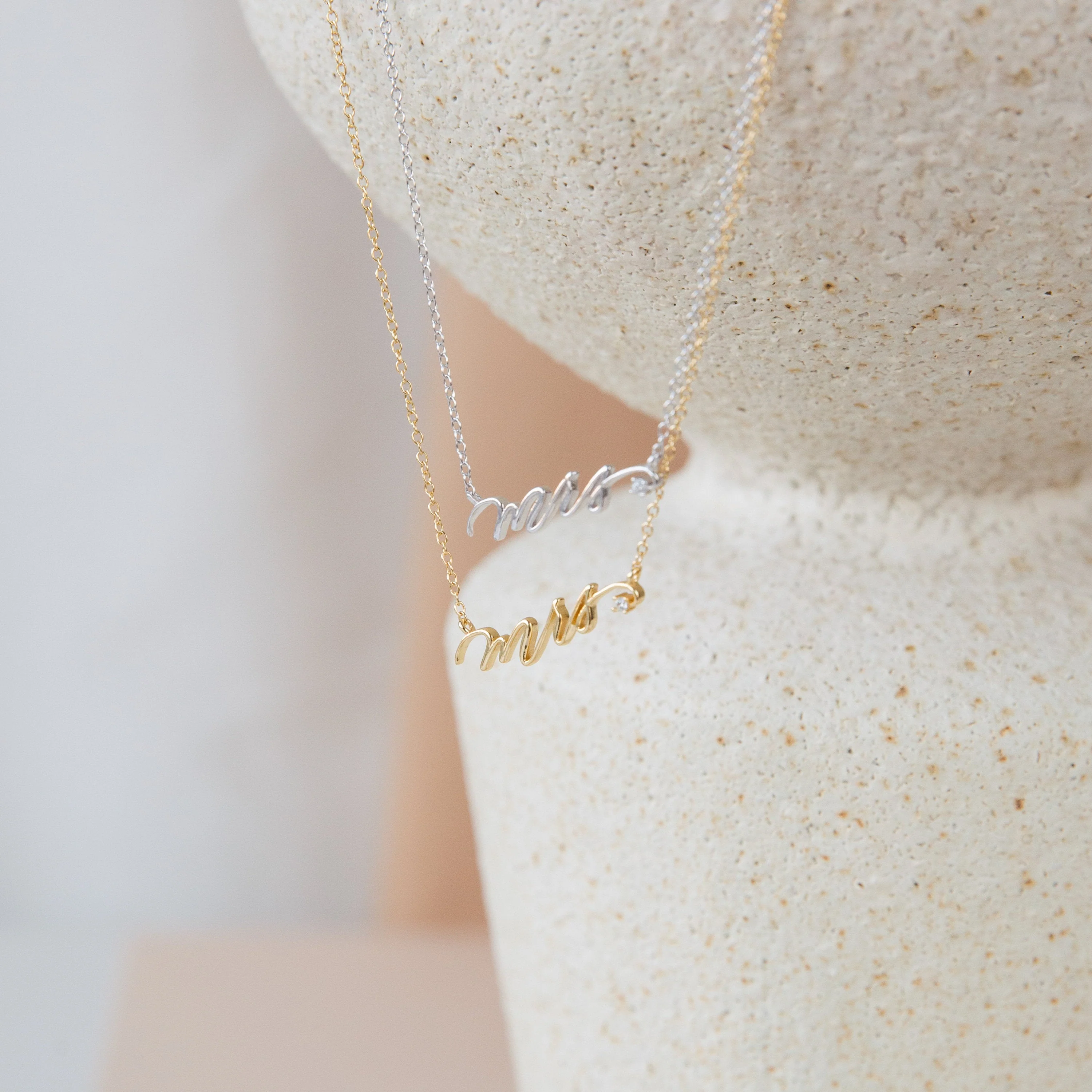 Mrs. Necklace in Rose Gold - Image 3