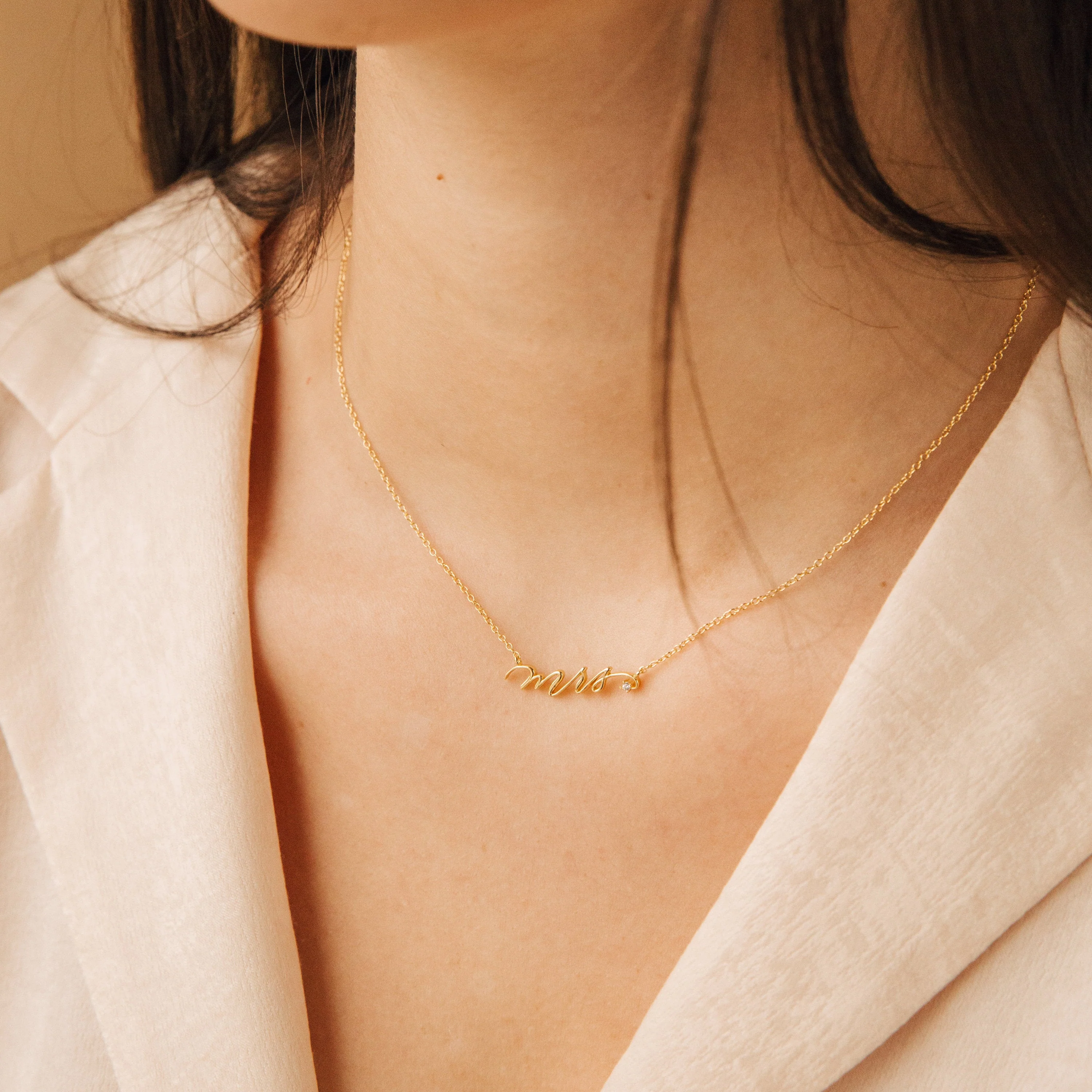 Mrs. Necklace in Rose Gold - Image 4