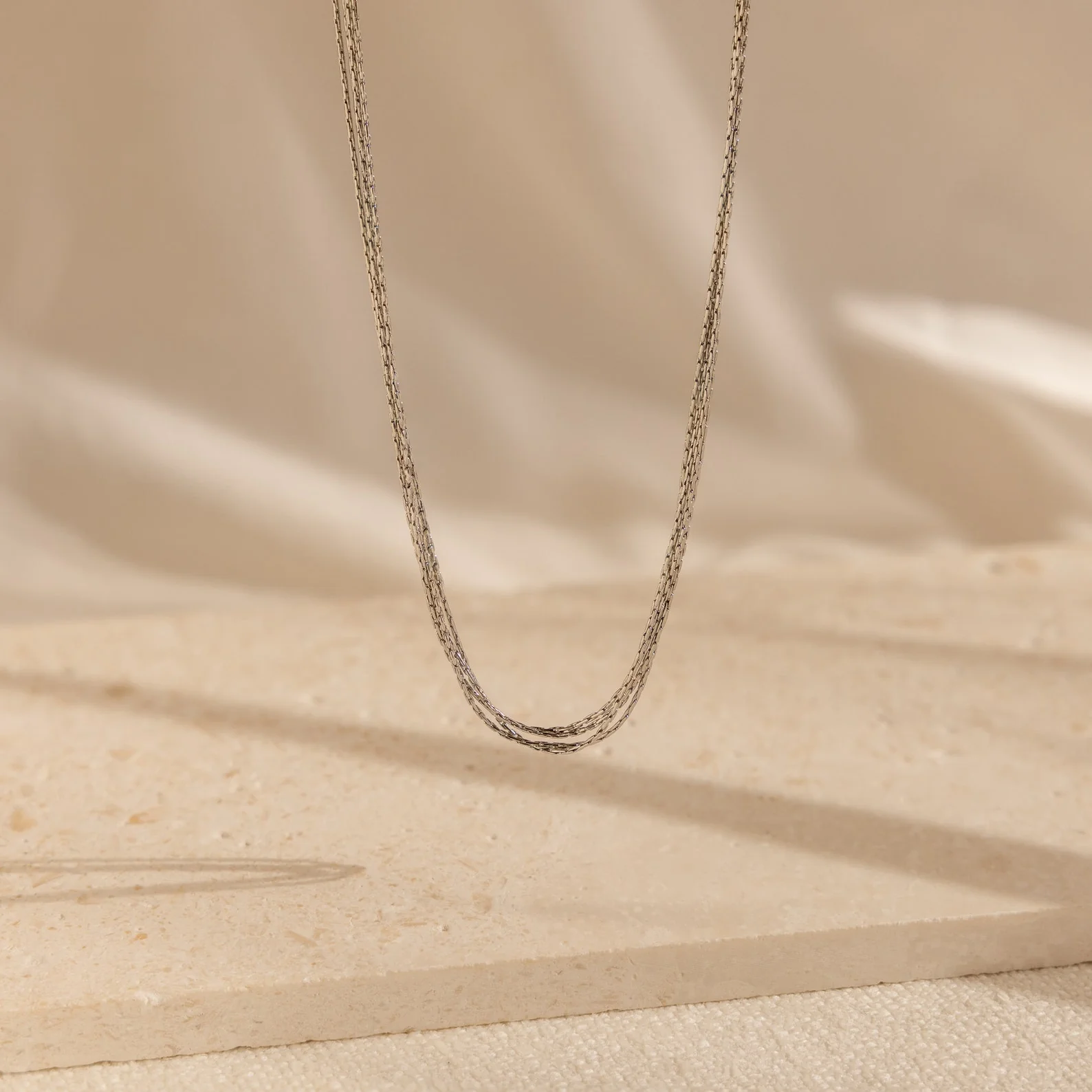 Multi Strand Chain Necklace - Image 5