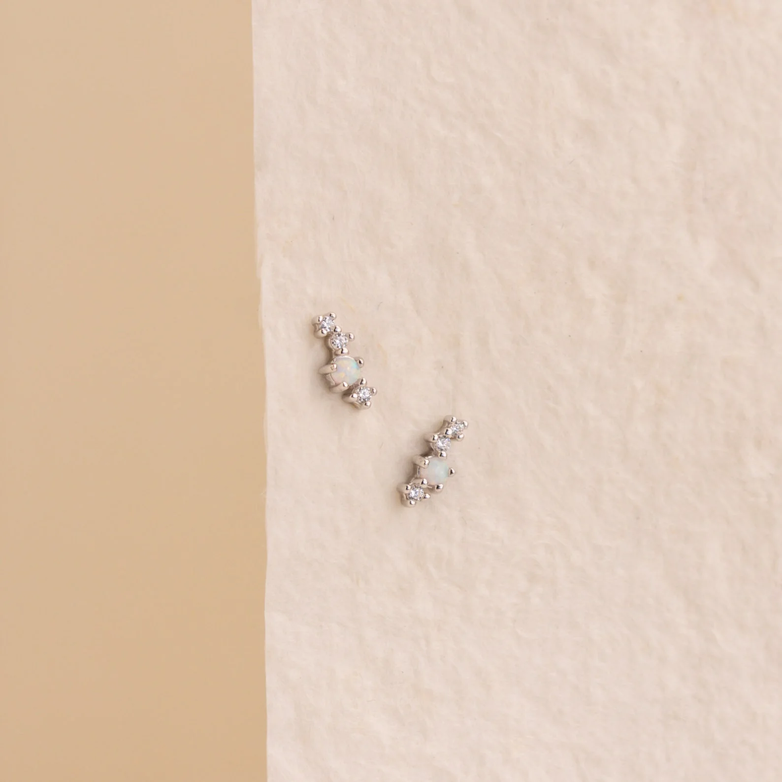 Nile Opal and Diamond Studs - Image 5