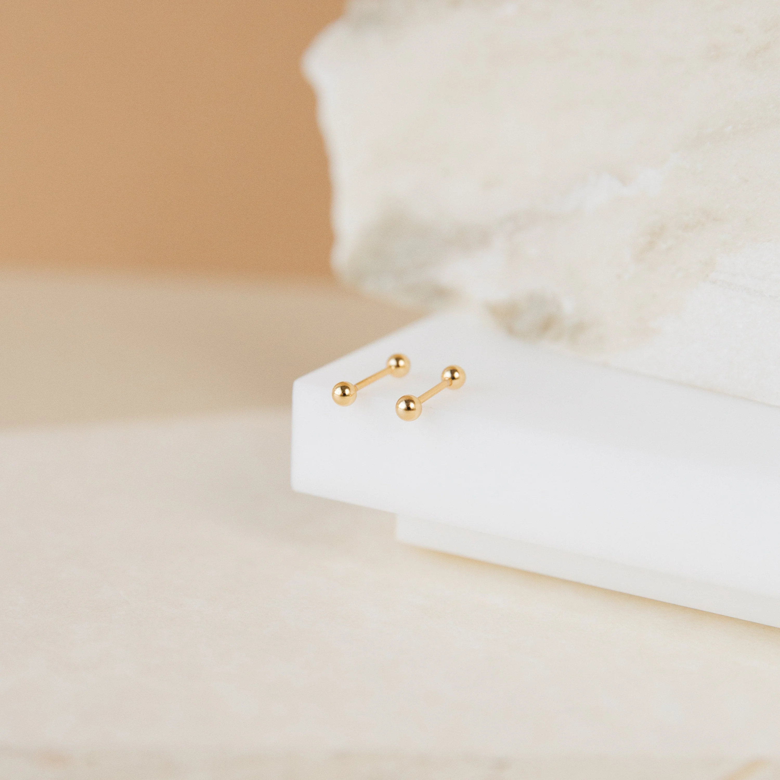 Nora Duo Studs in 18K Gold