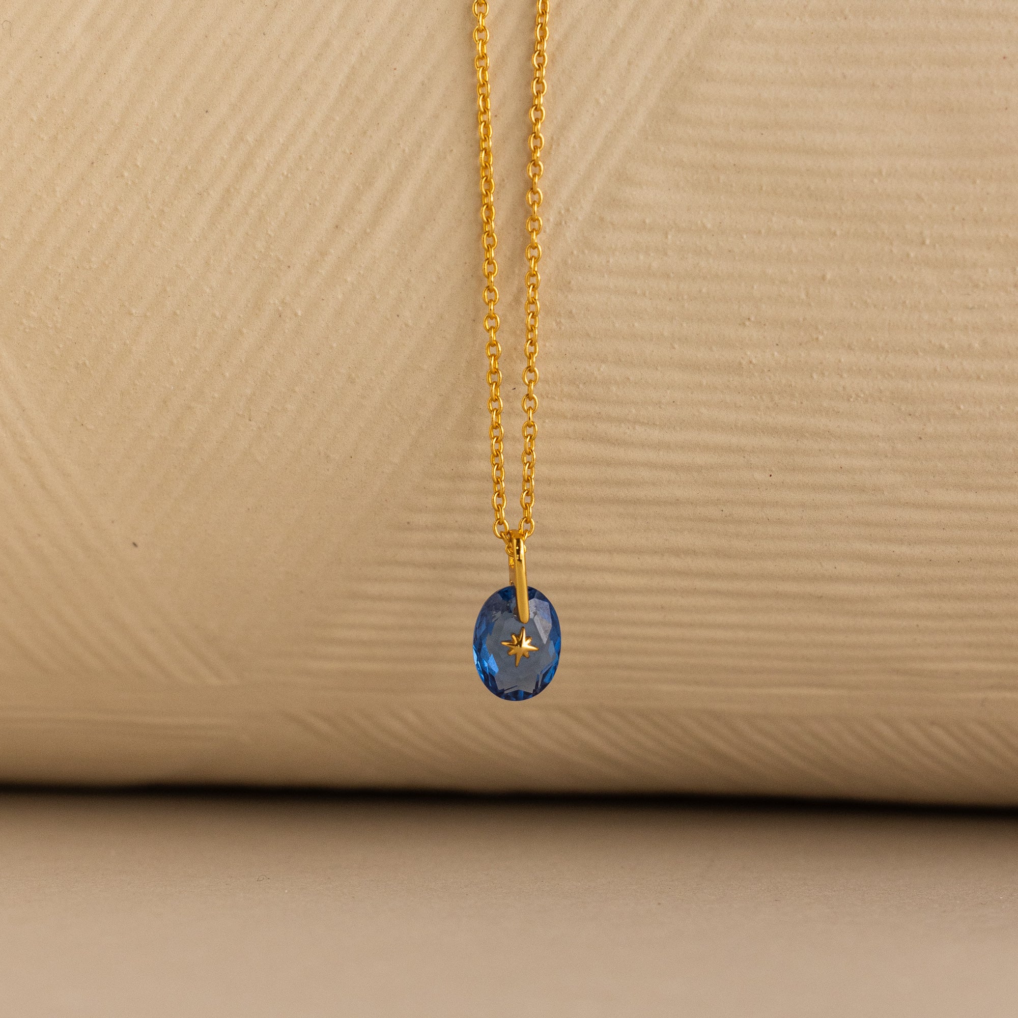 North Star Birthstone Signet Necklace - Image 4