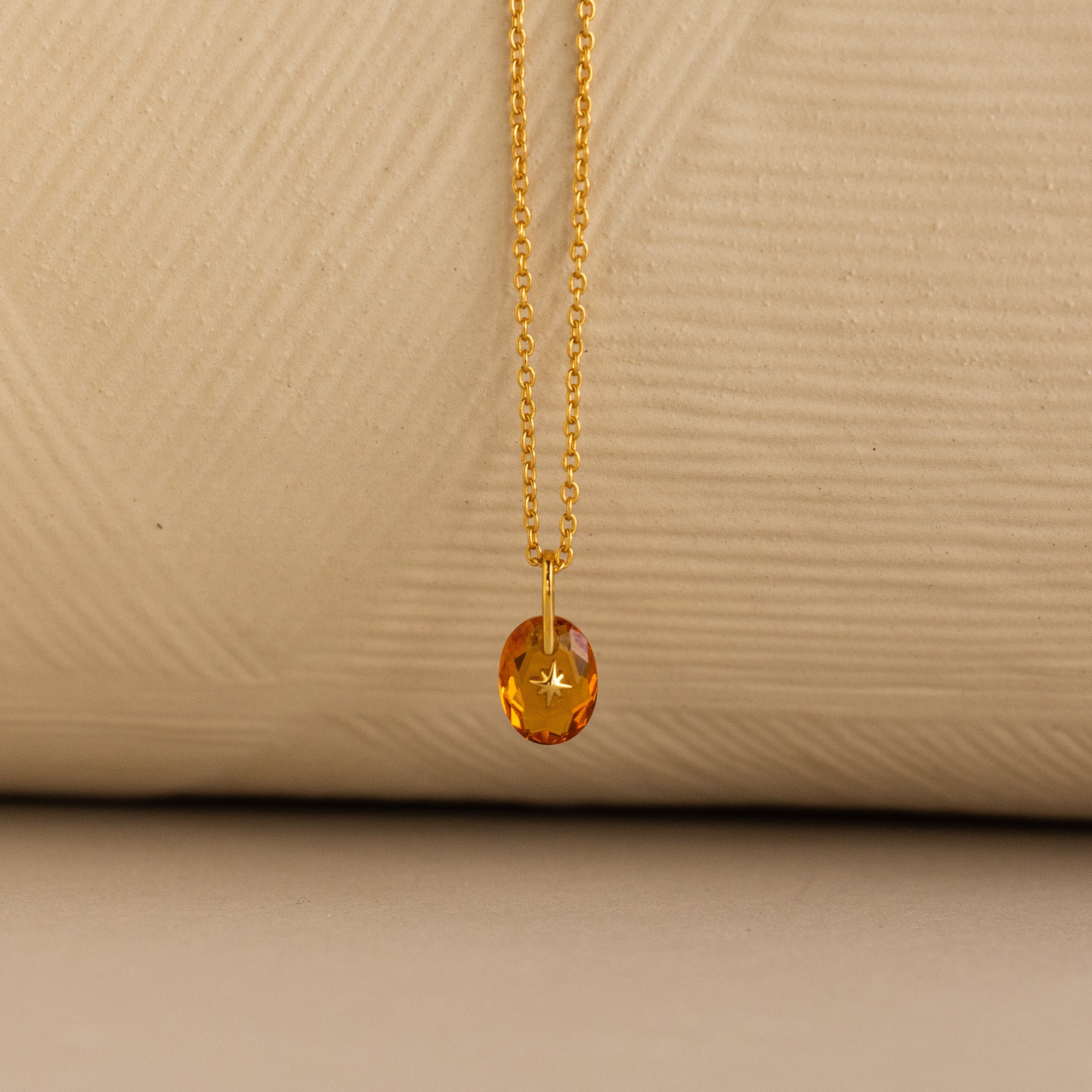 North Star Birthstone Signet Necklace - Image 12