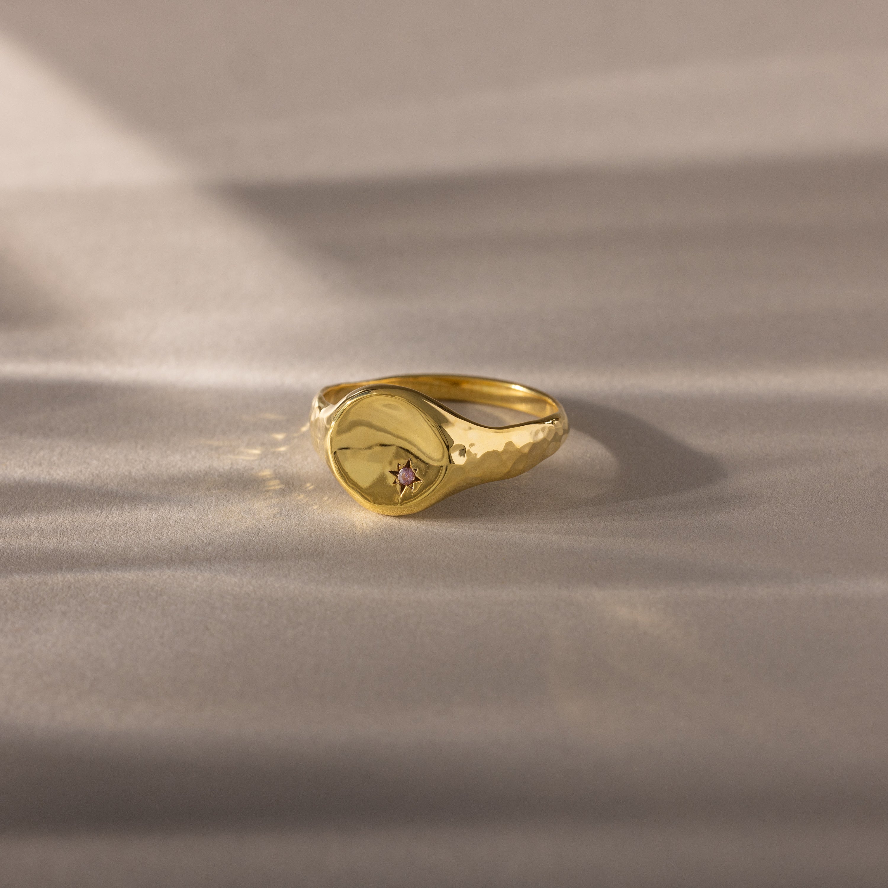 North Star Alexandrite Signet Ring
