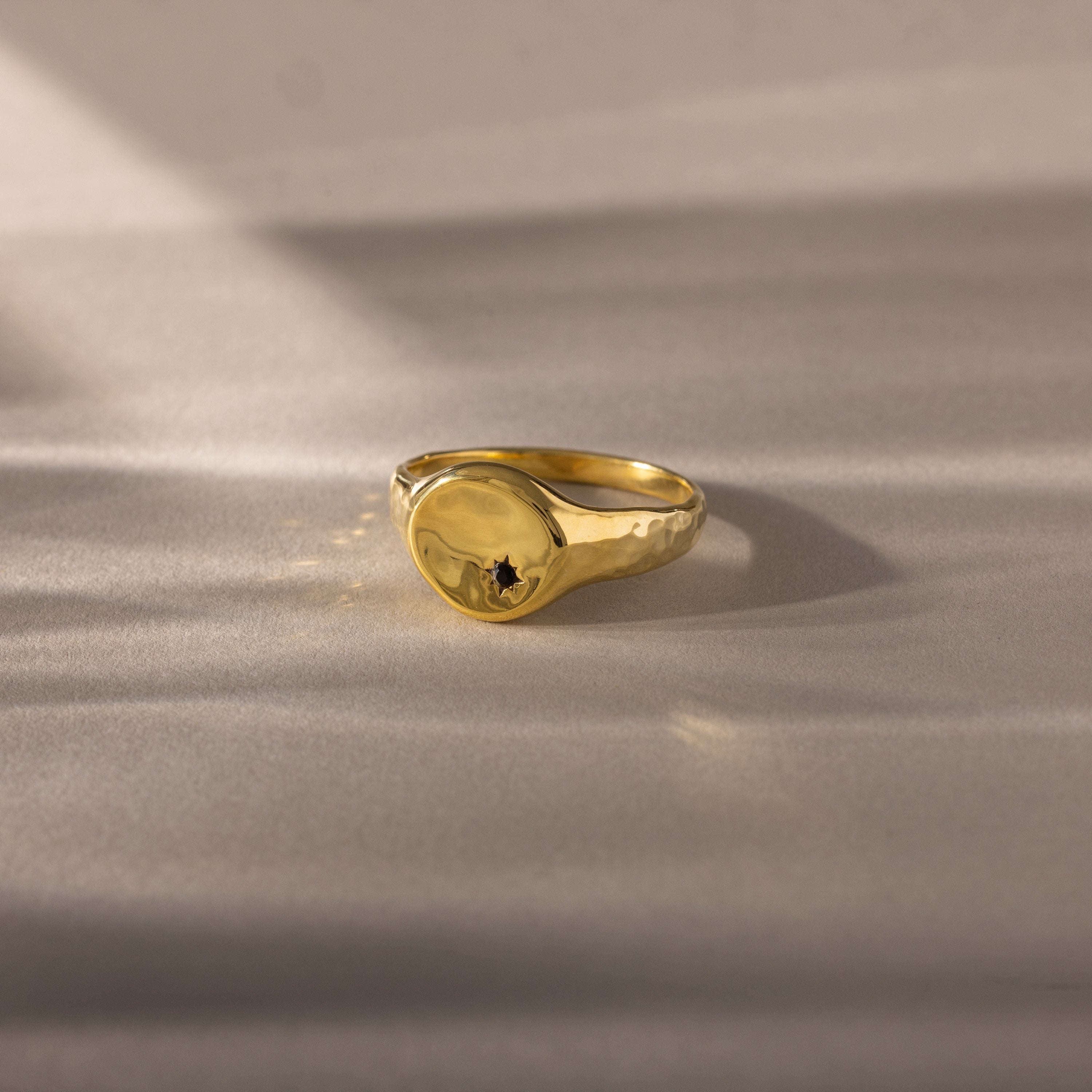North Star Onyx Signet Ring