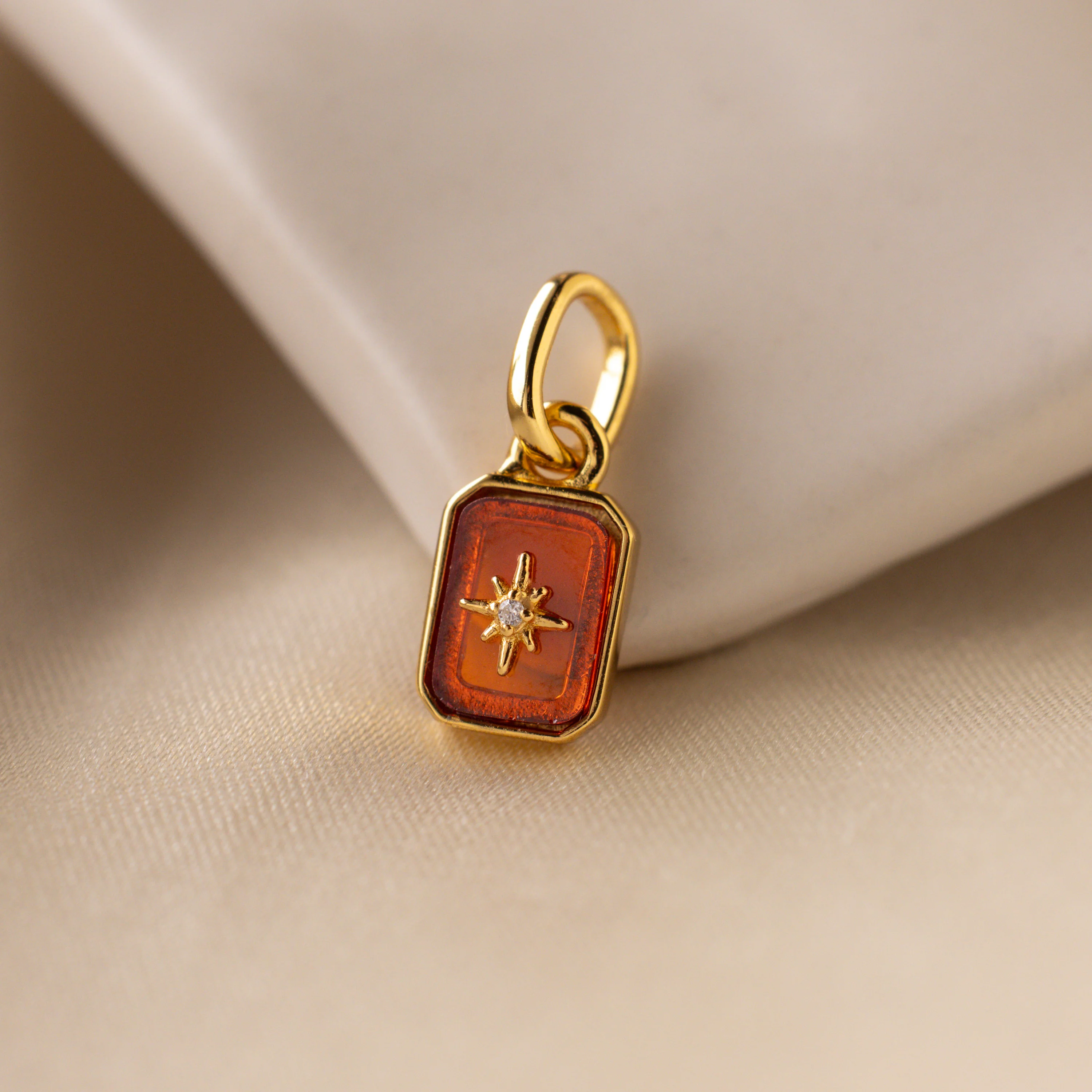 North Star Birthstone Charm