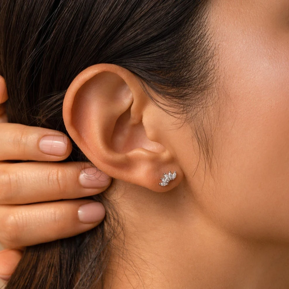 Odessa Marquise Studs - Image 5
