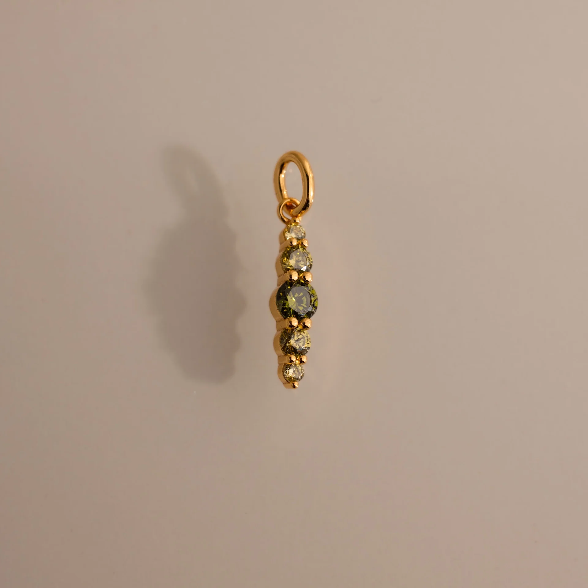 Ombre Lace Peridot Charm
