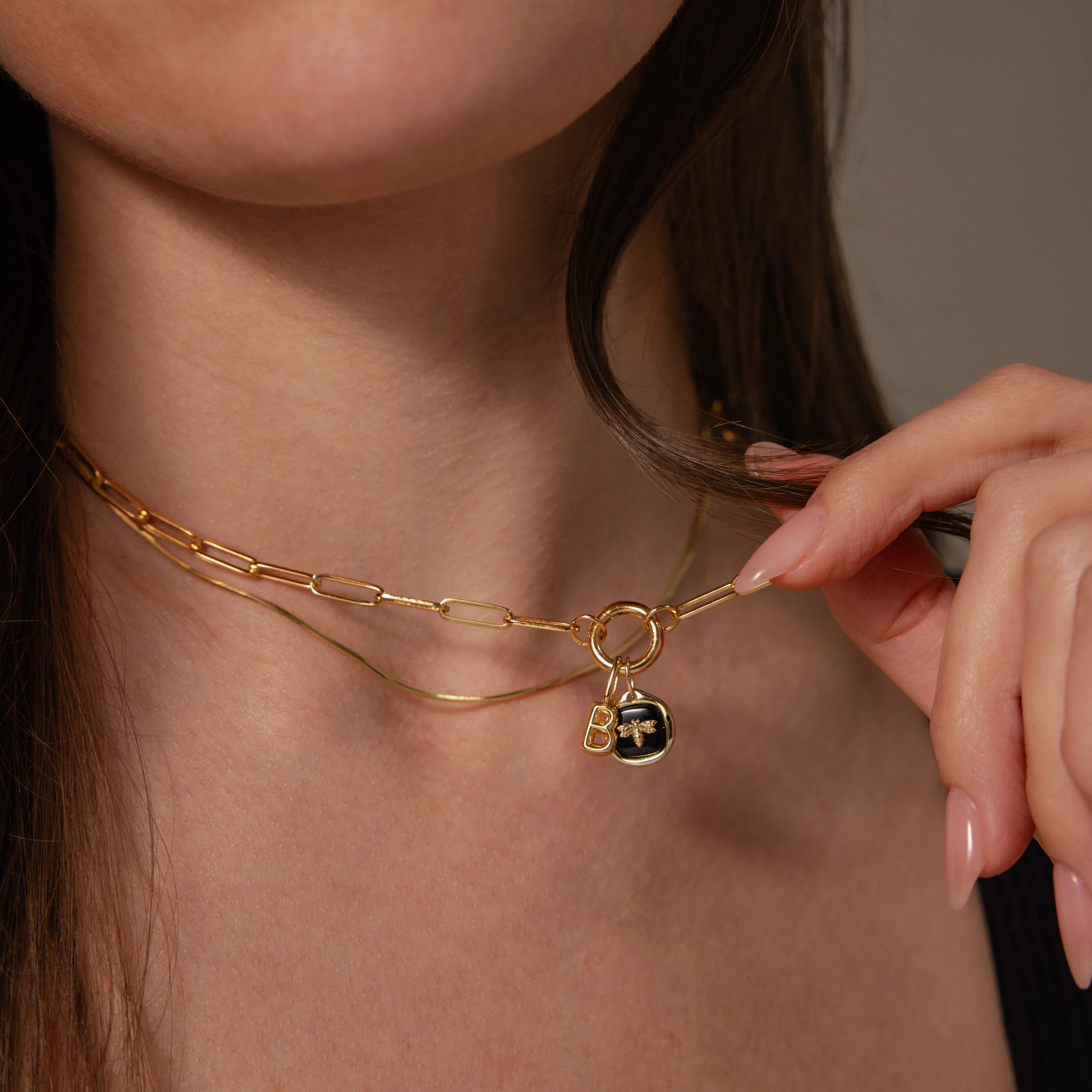 Onyx Honeybee Charm - Image 3