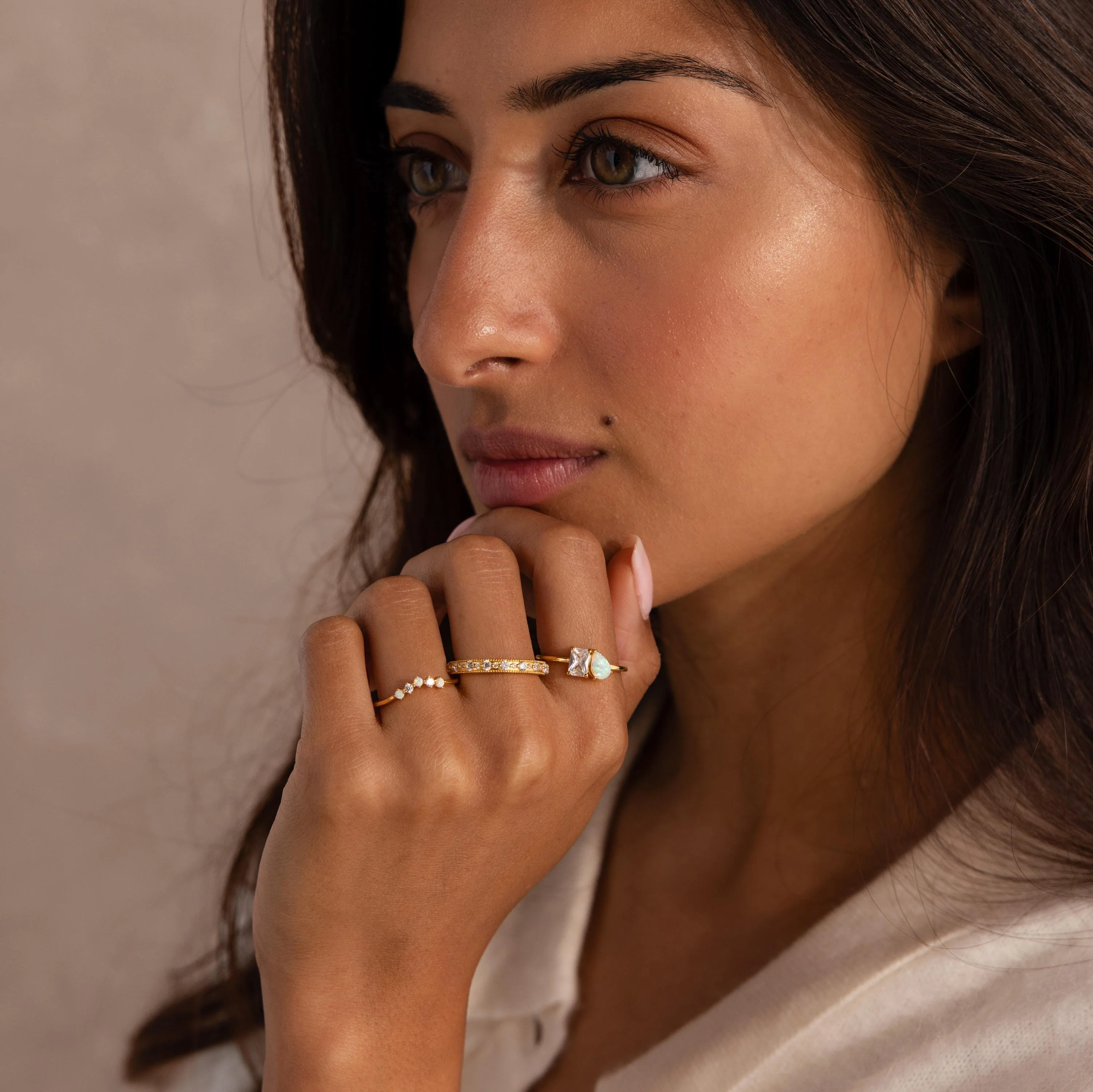 Opal Diamond Toi et Moi Ring - Image 6