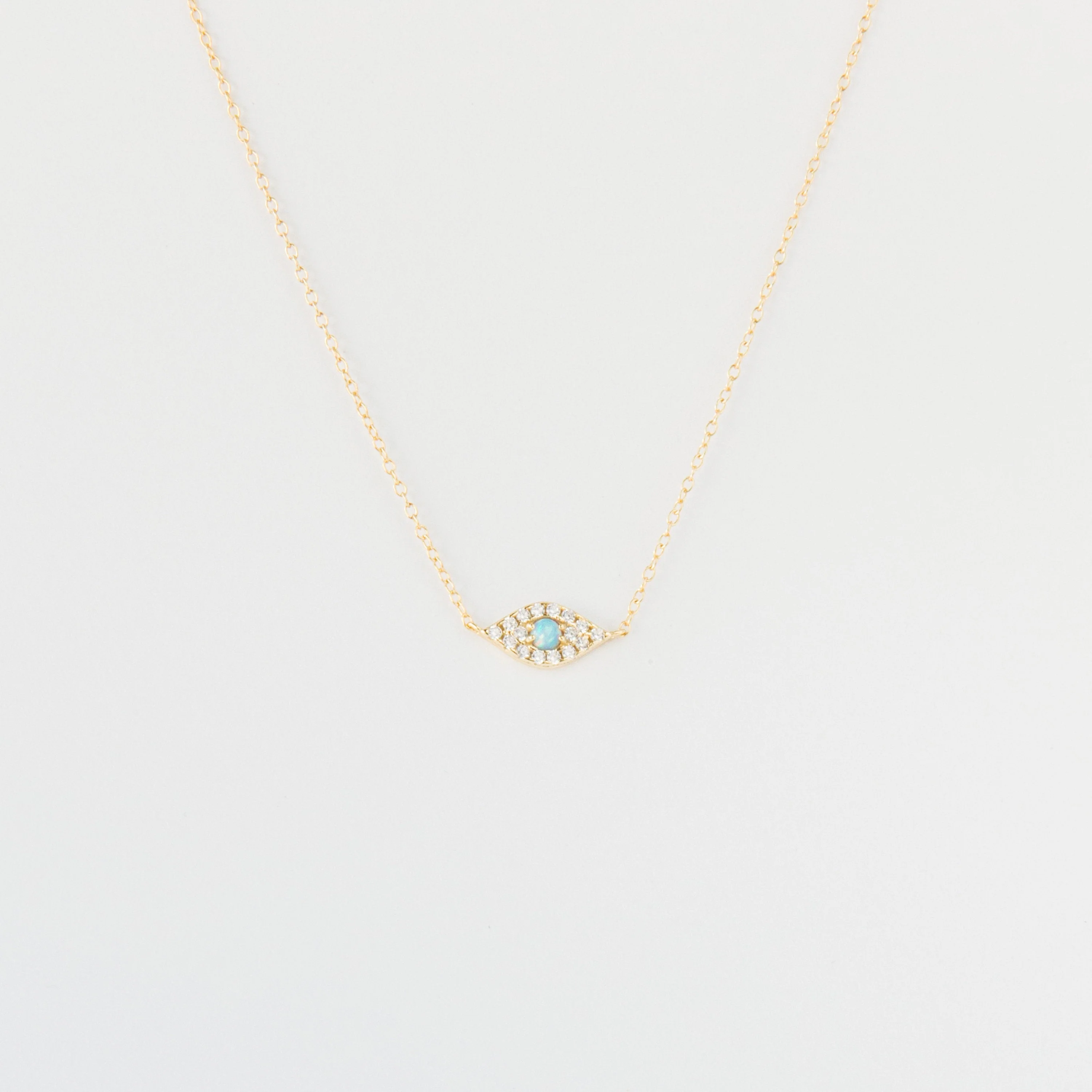 Opal Eye Necklace in 18K Gold - Image 3