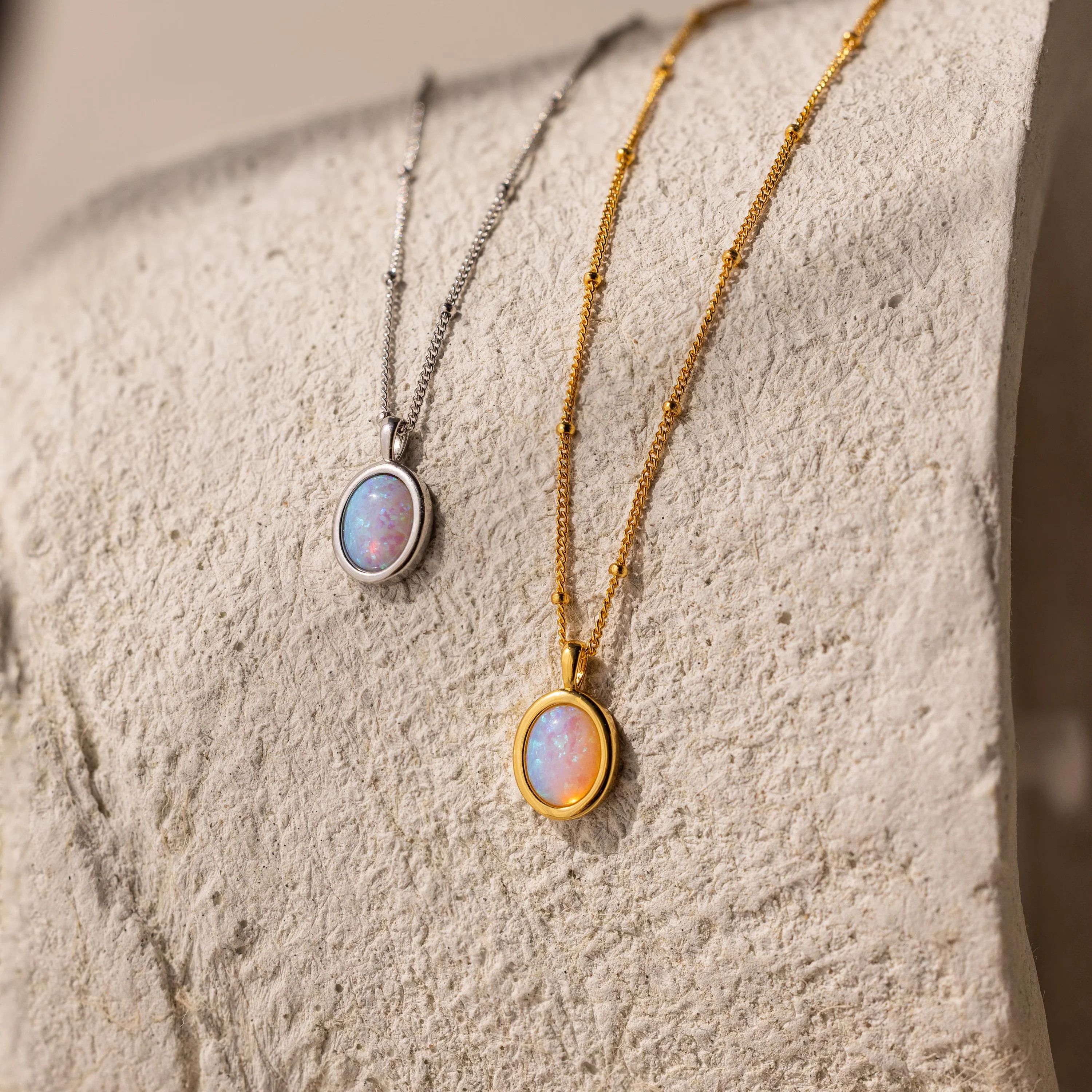 Opal Pendant Necklace - Image 3