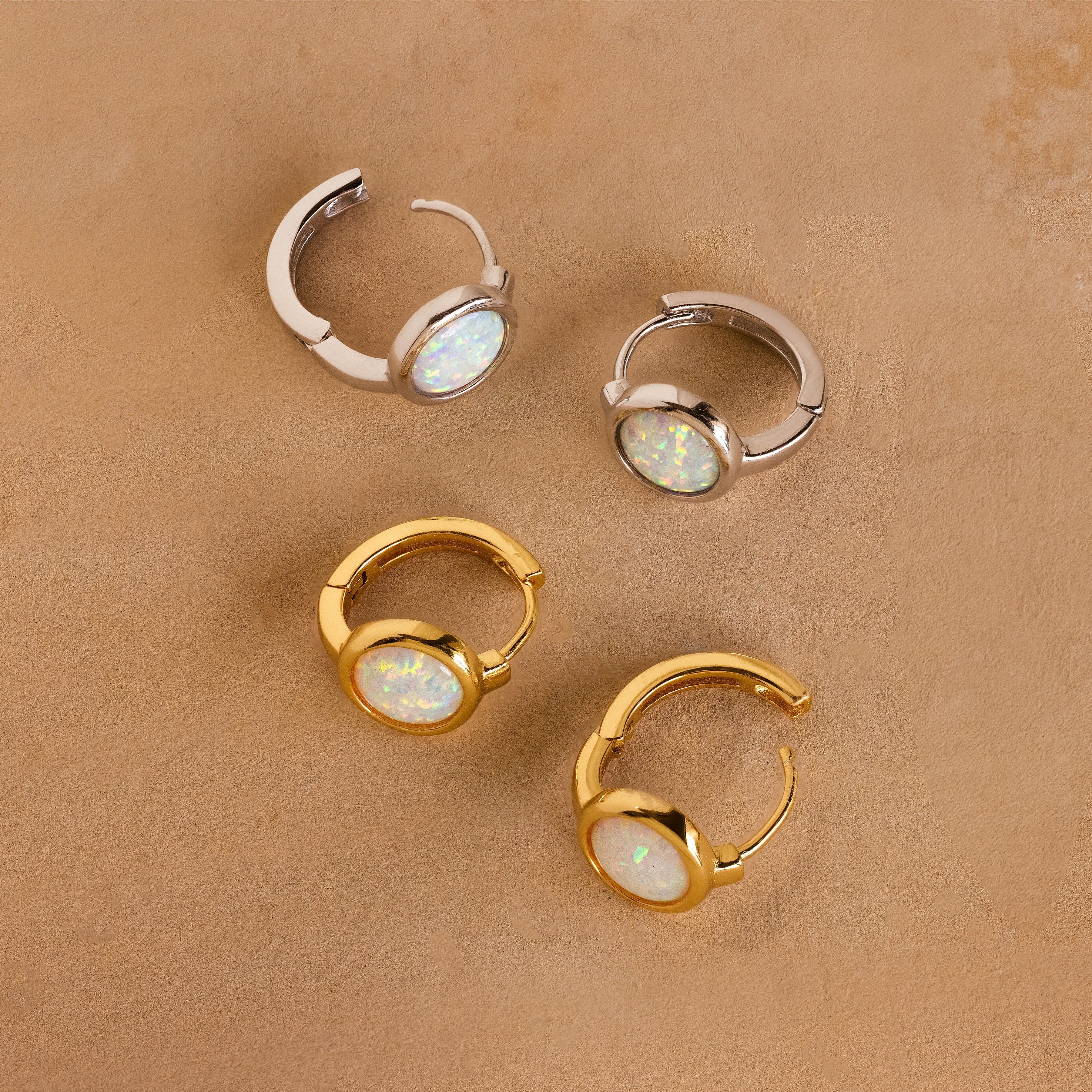 Opal Signet Huggies - Image 3