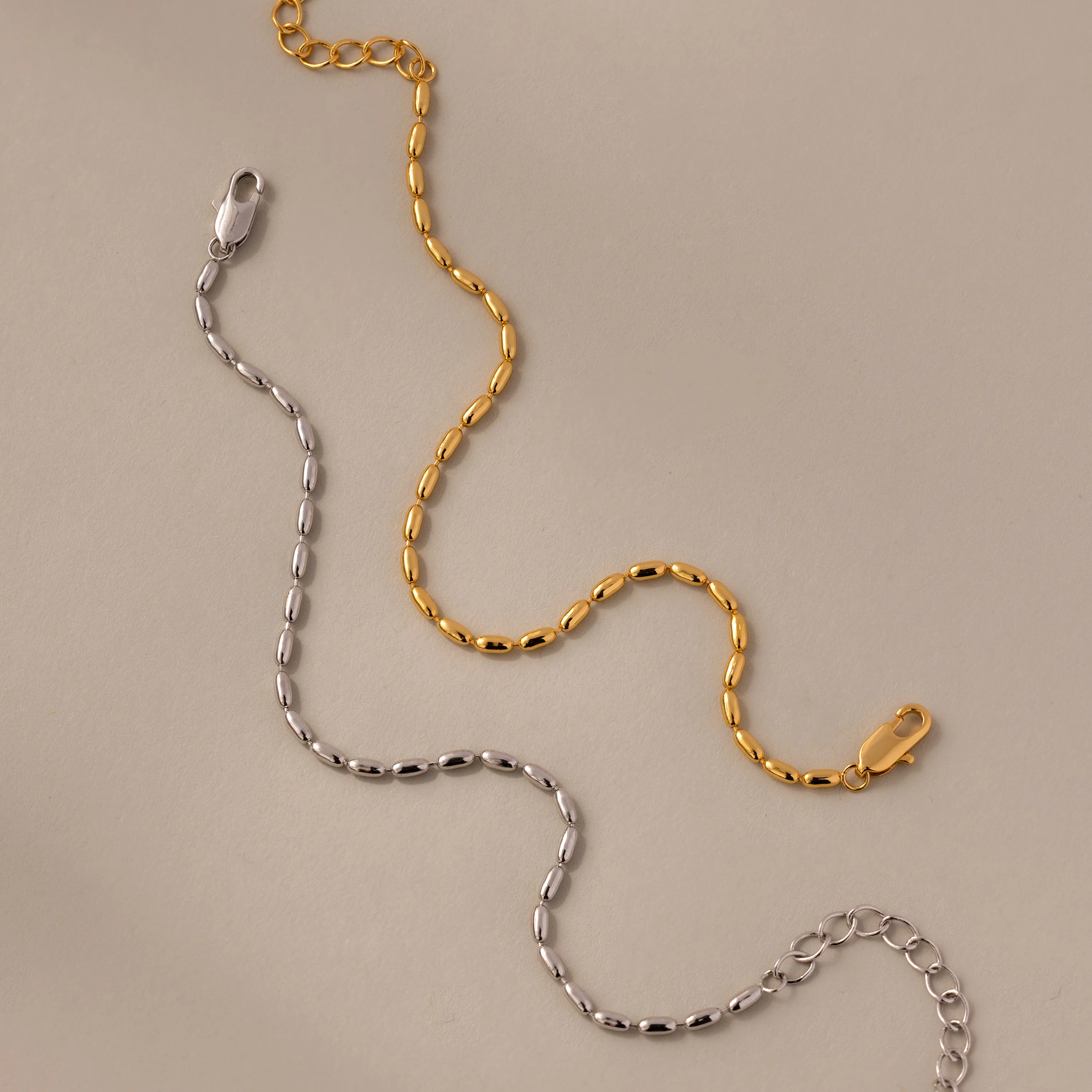 Oval Beaded Bracelet in 18K Gold - Image 5