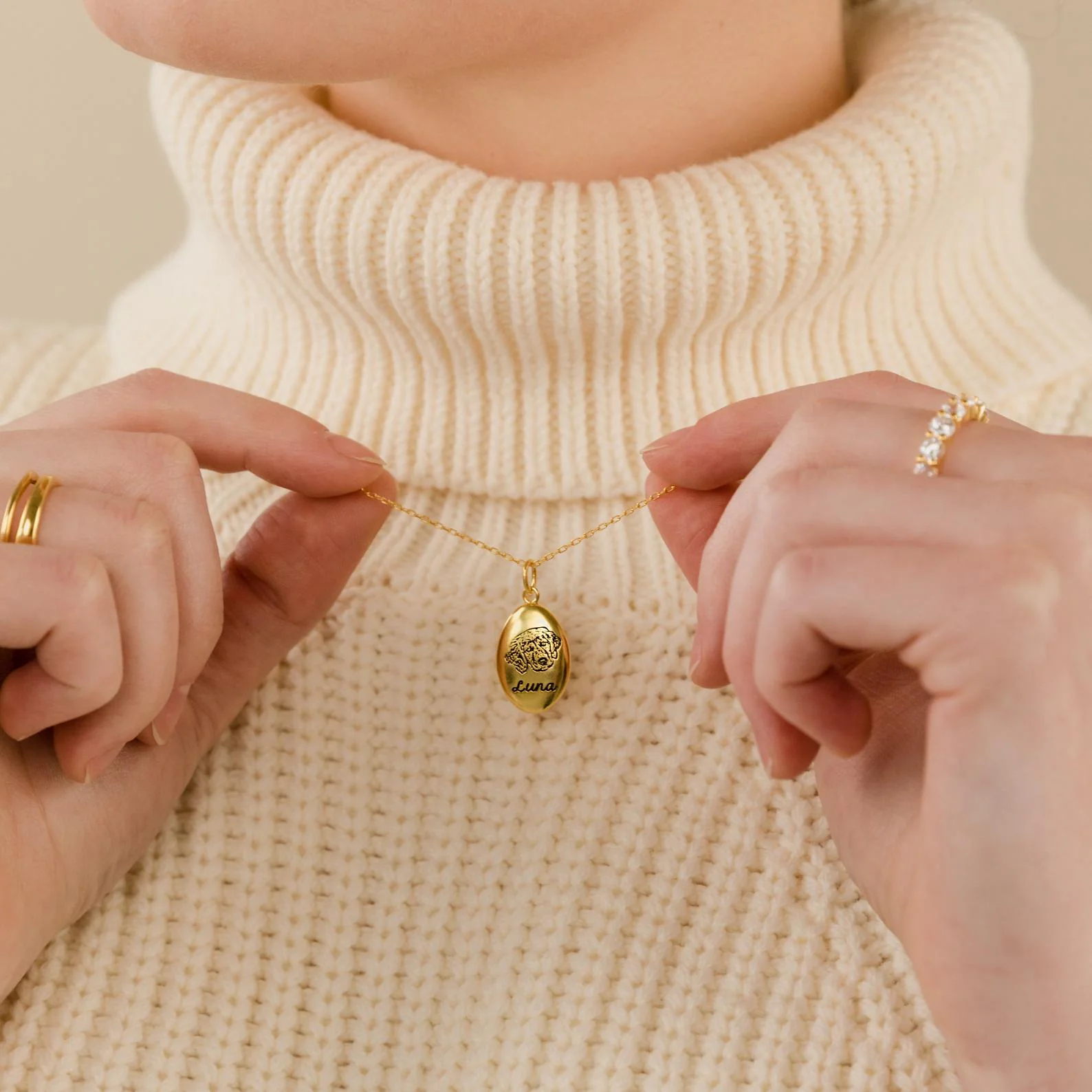 Oval Pet Necklace - Image 4