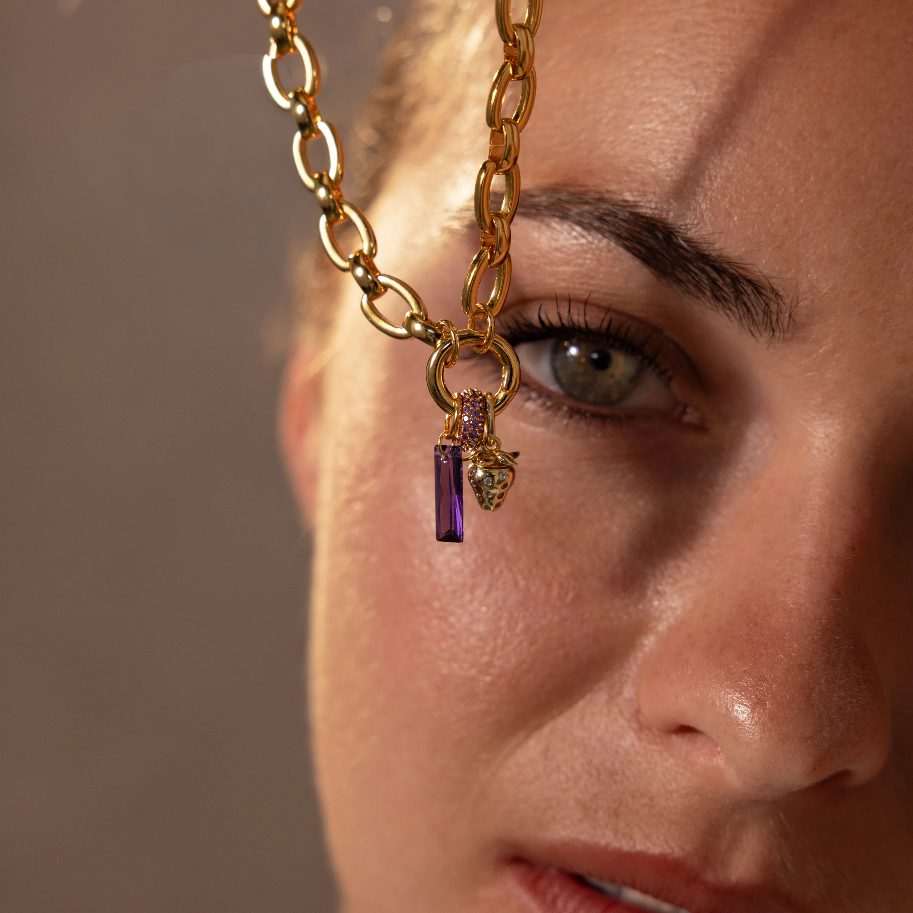 Pave Ruby Charm Spacer - Image 2
