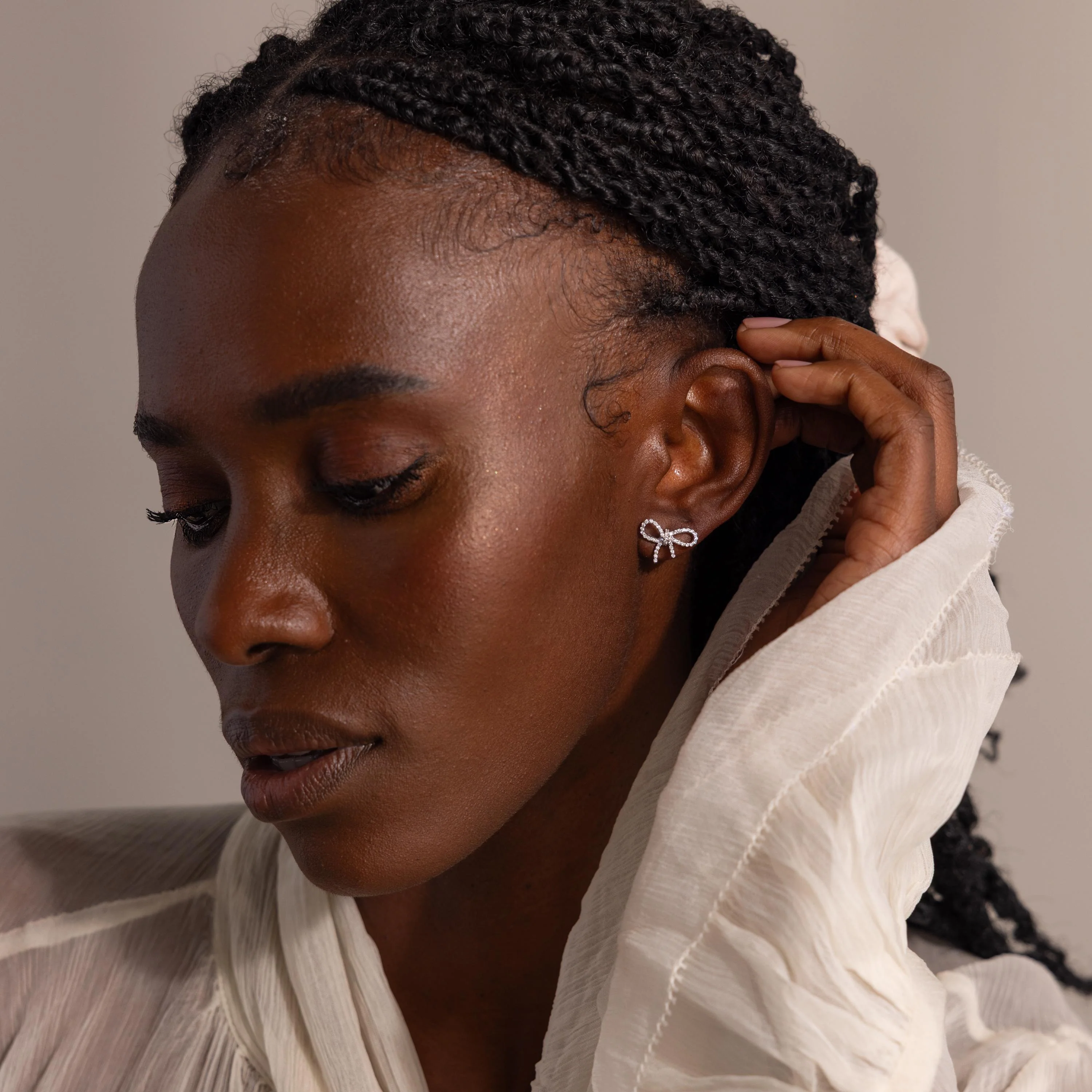 Pave Bow Studs - Image 6