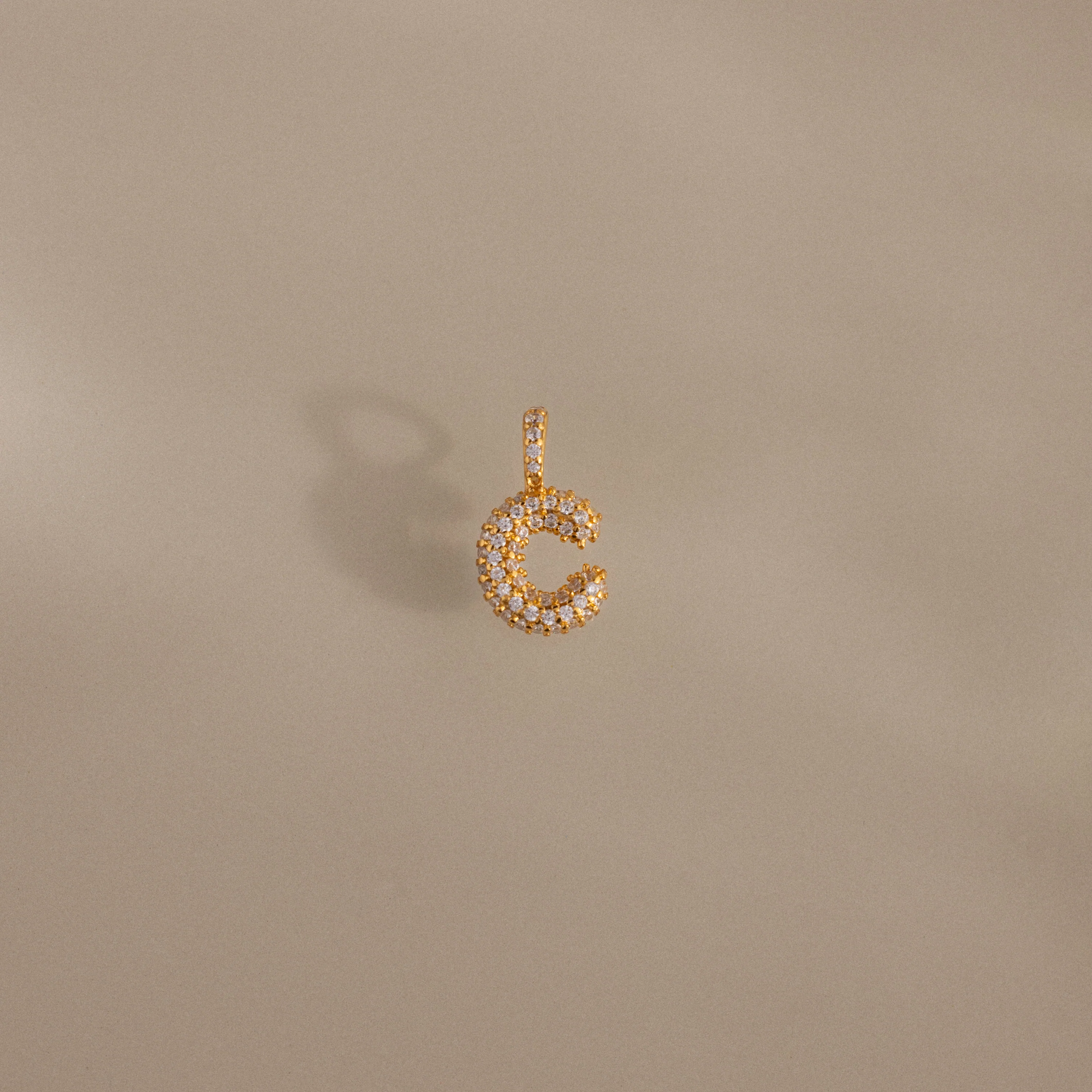 Pave Bubble Letter Charm - Image 10