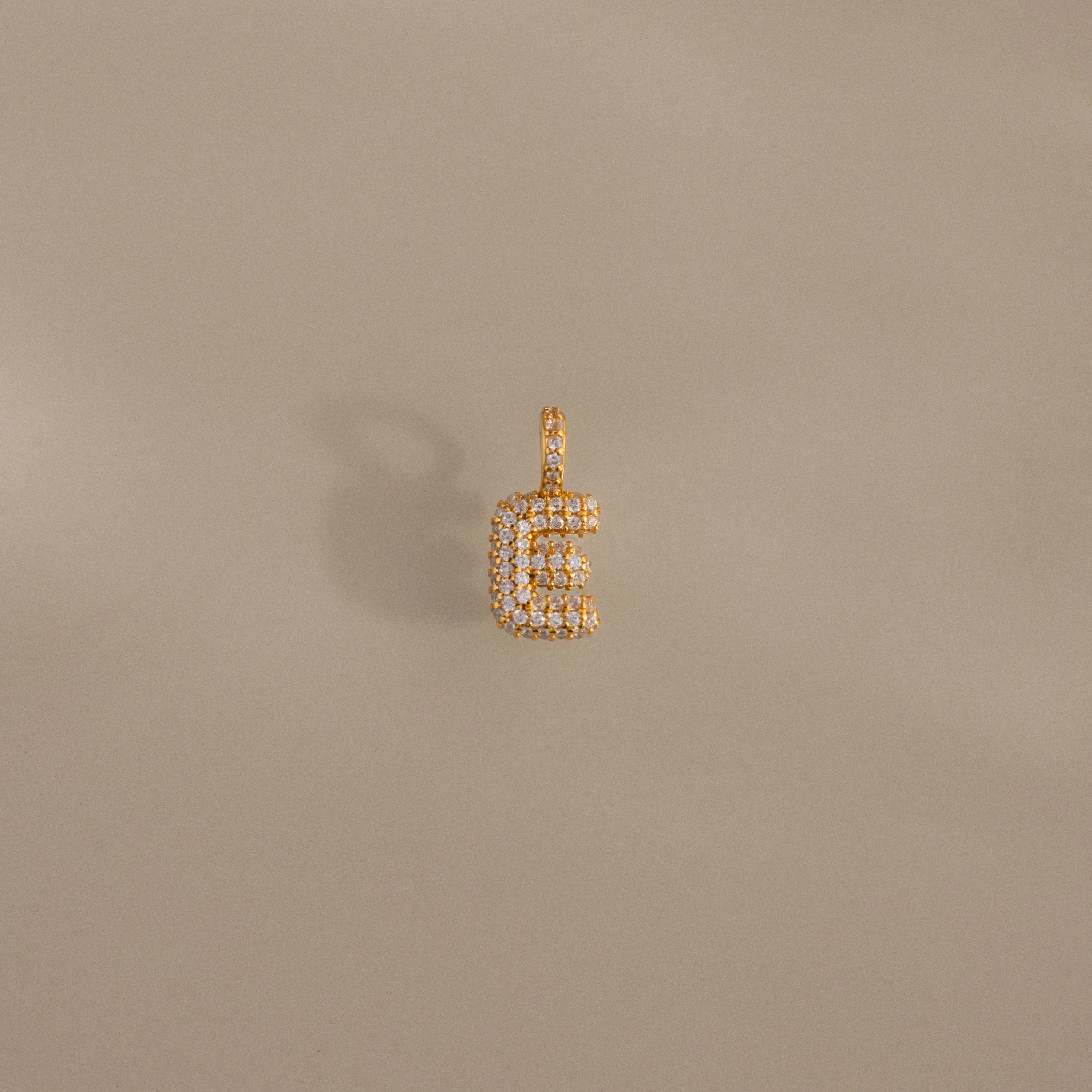 Pave Bubble Letter Charm - Image 12